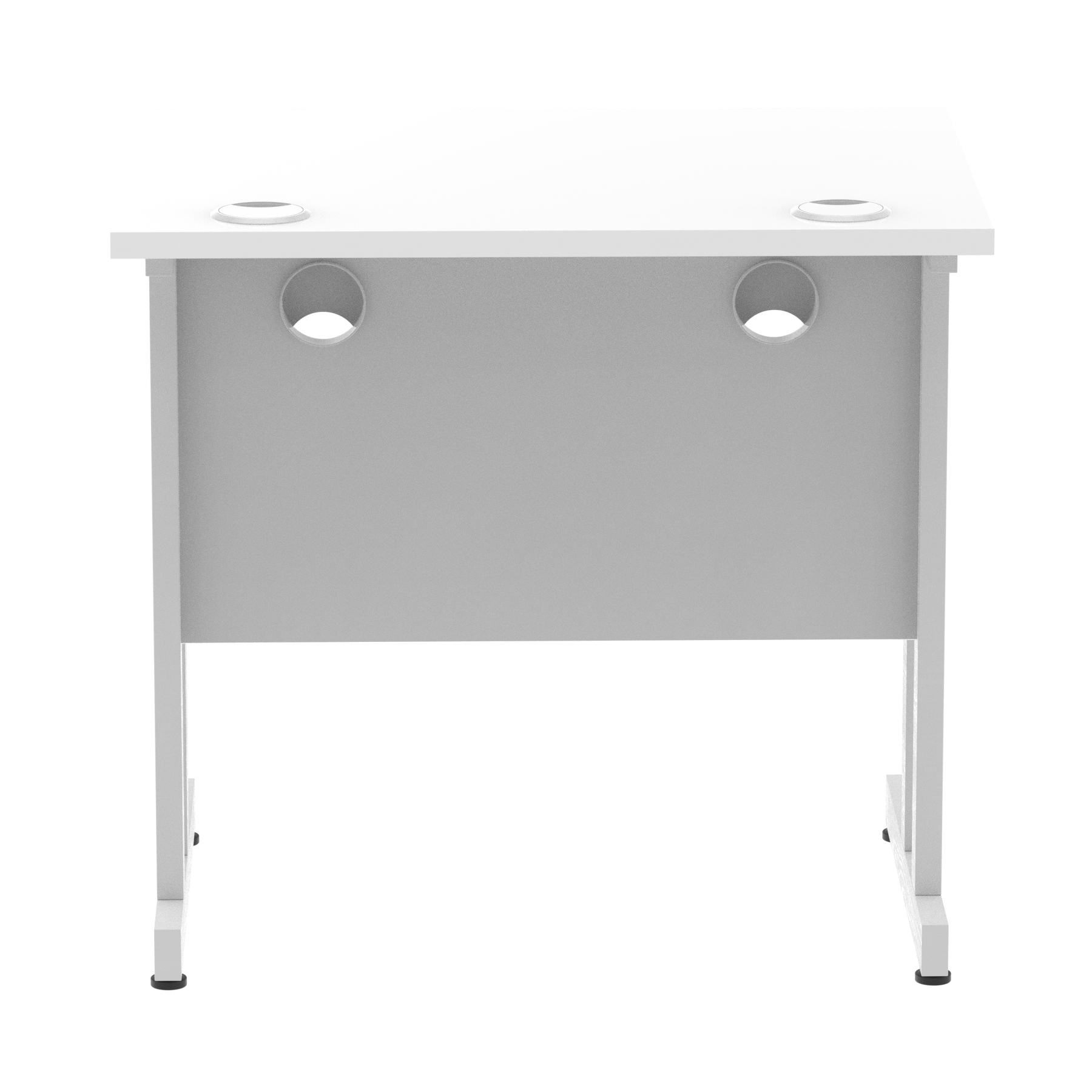 White / Silver Frame