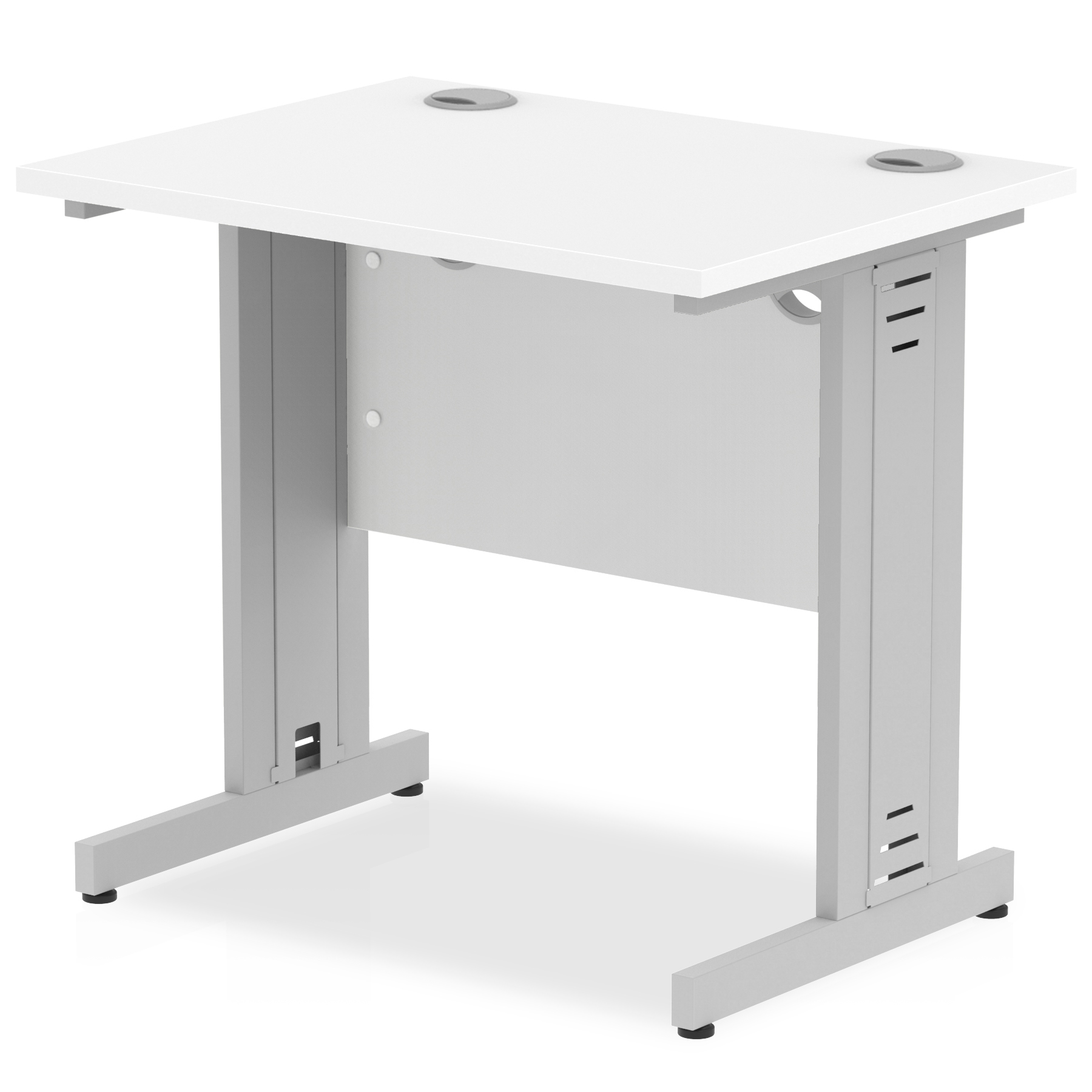 White / Silver Frame