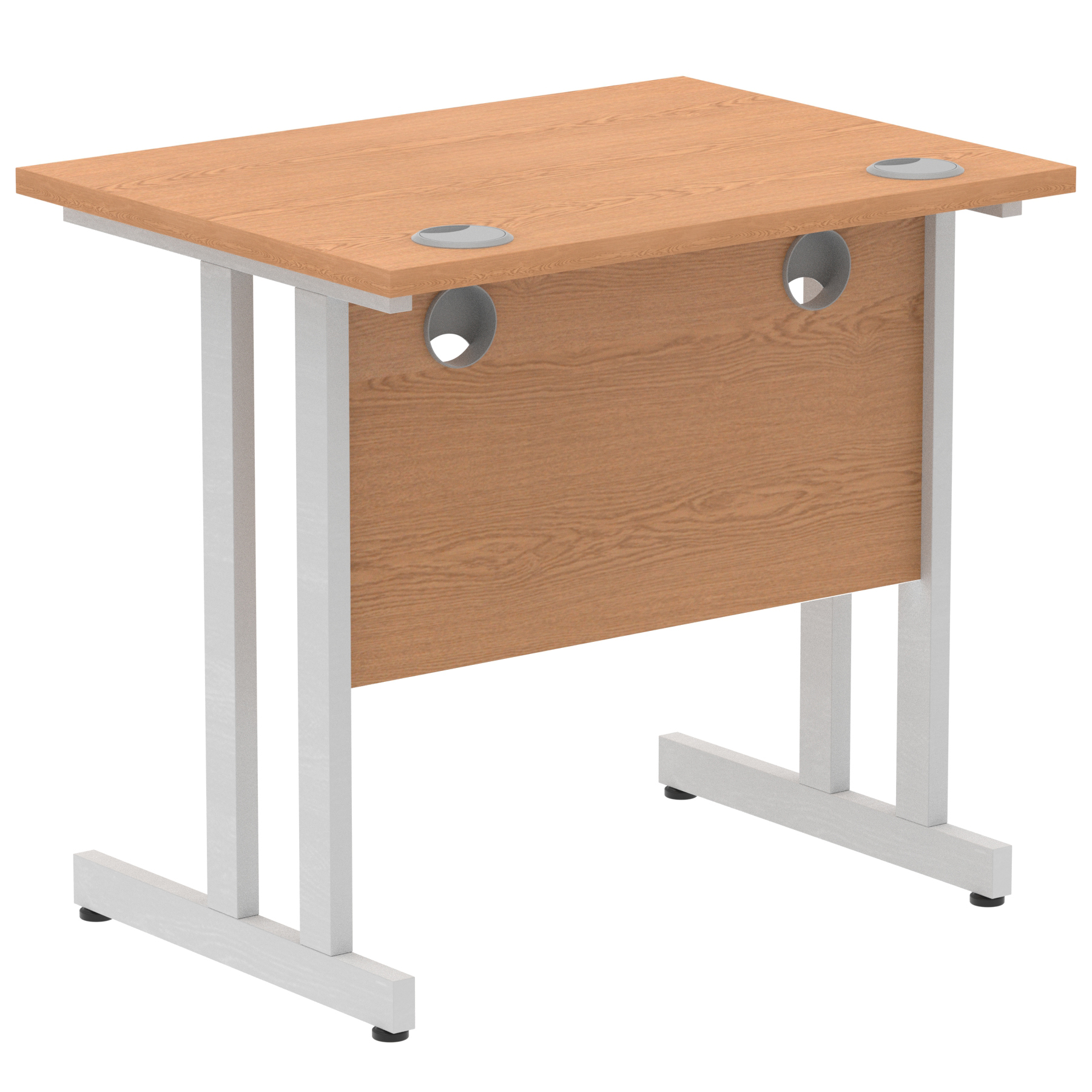 Oak / Silver Frame