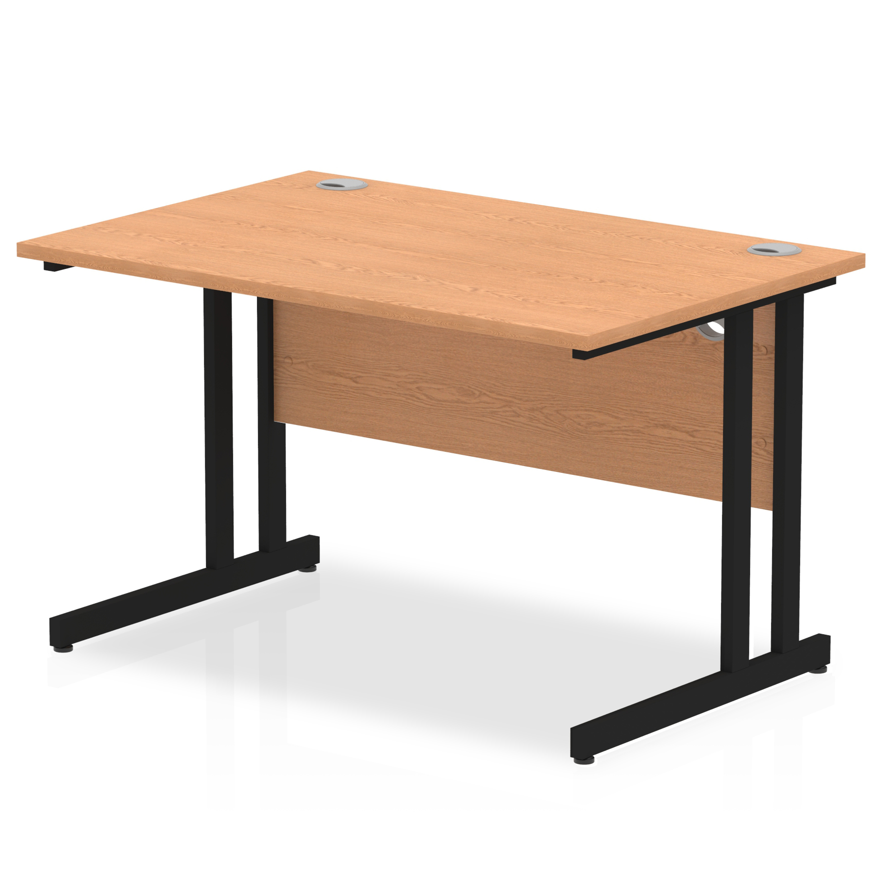 Oak / Black Frame