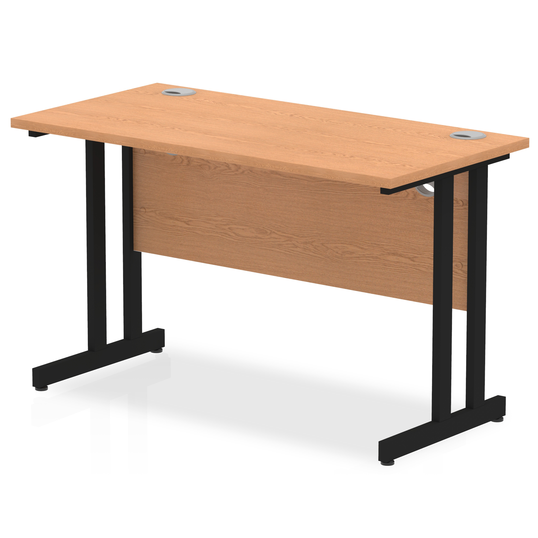 Oak / Black Frame