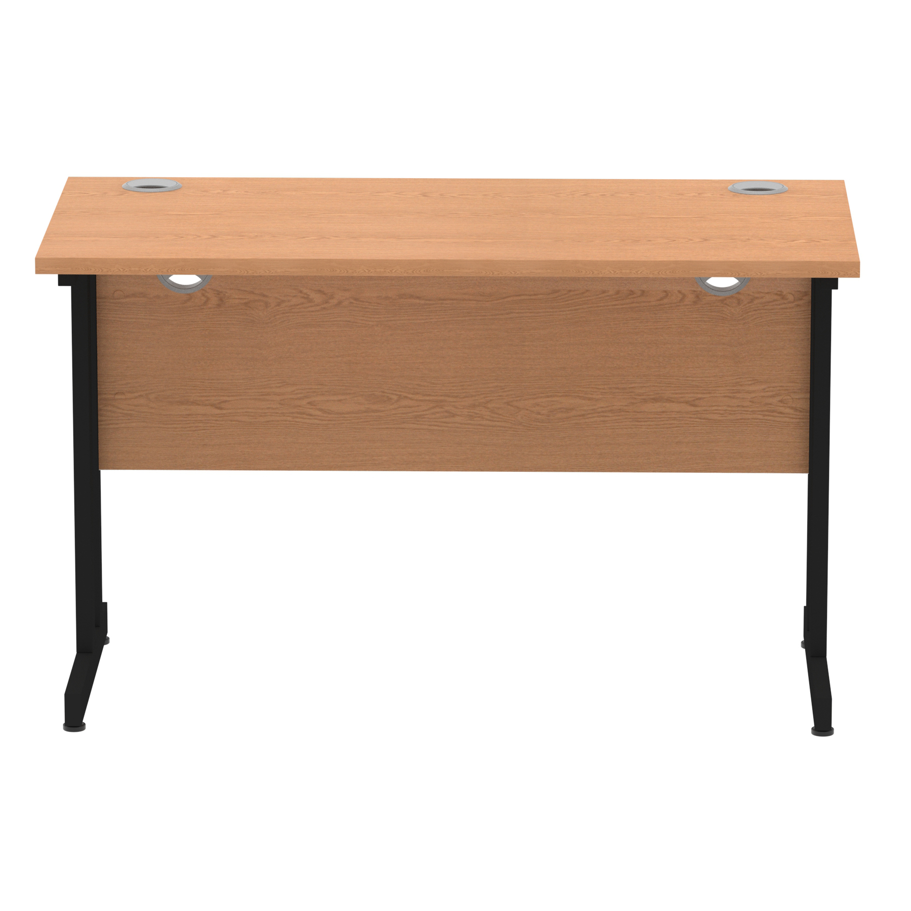 Oak / Black Frame