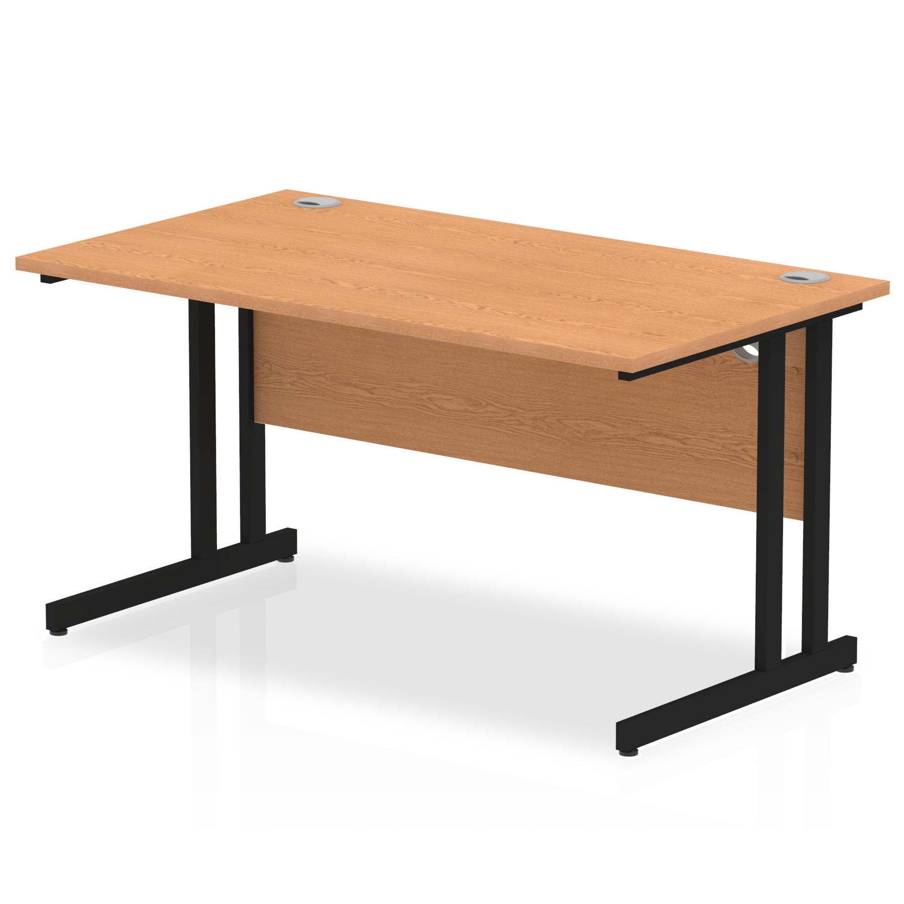 Oak / Black Frame