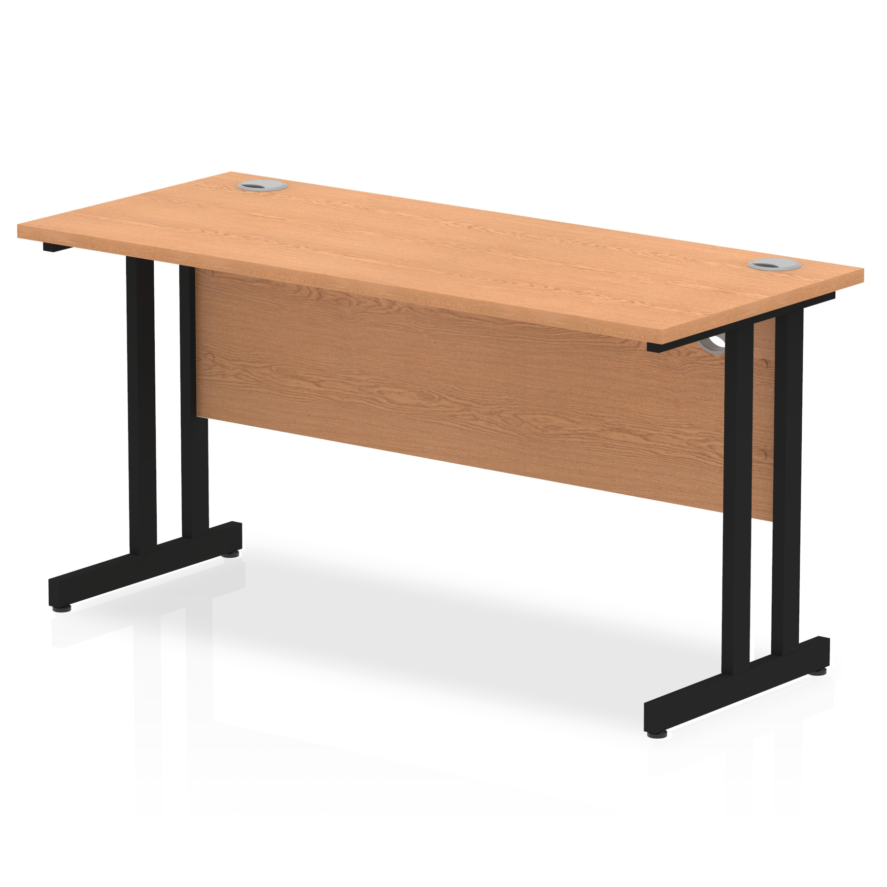 Oak / Black Frame