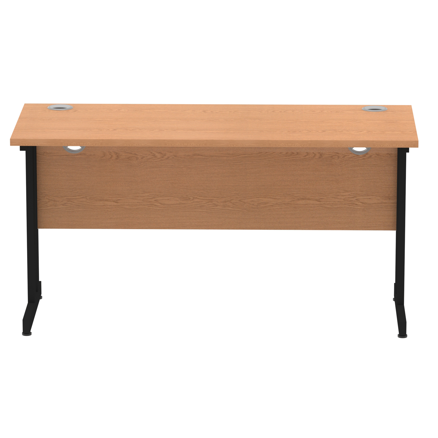 Oak / Black Frame