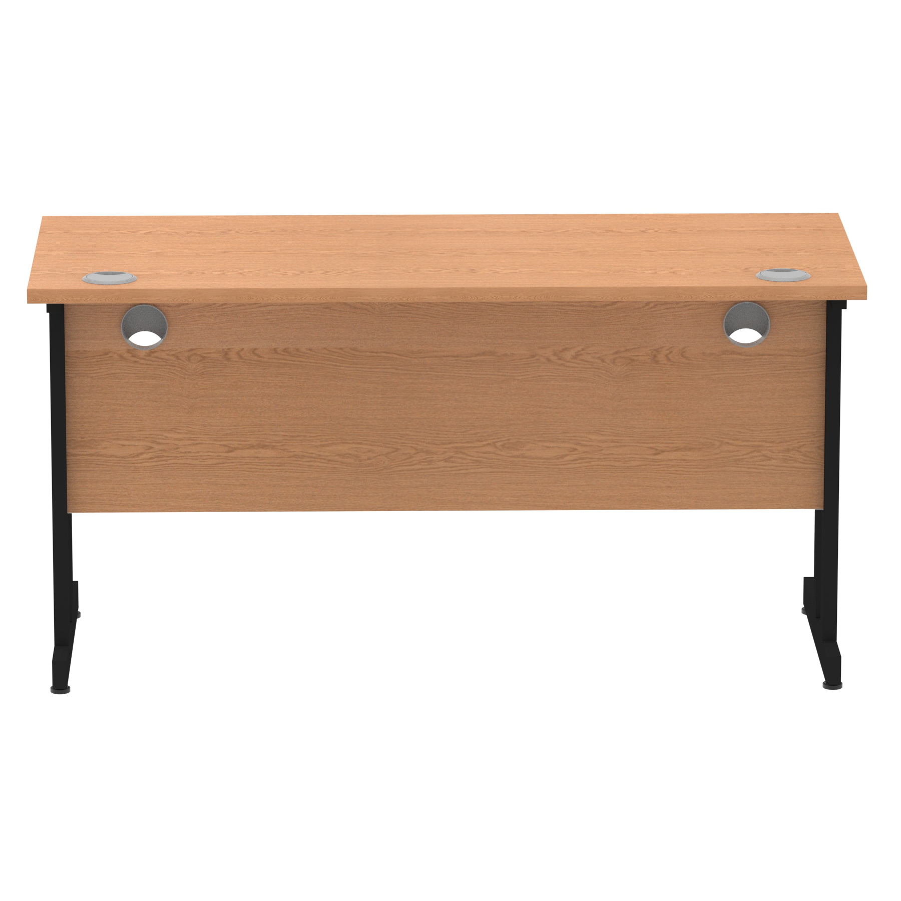 Oak / Black Frame