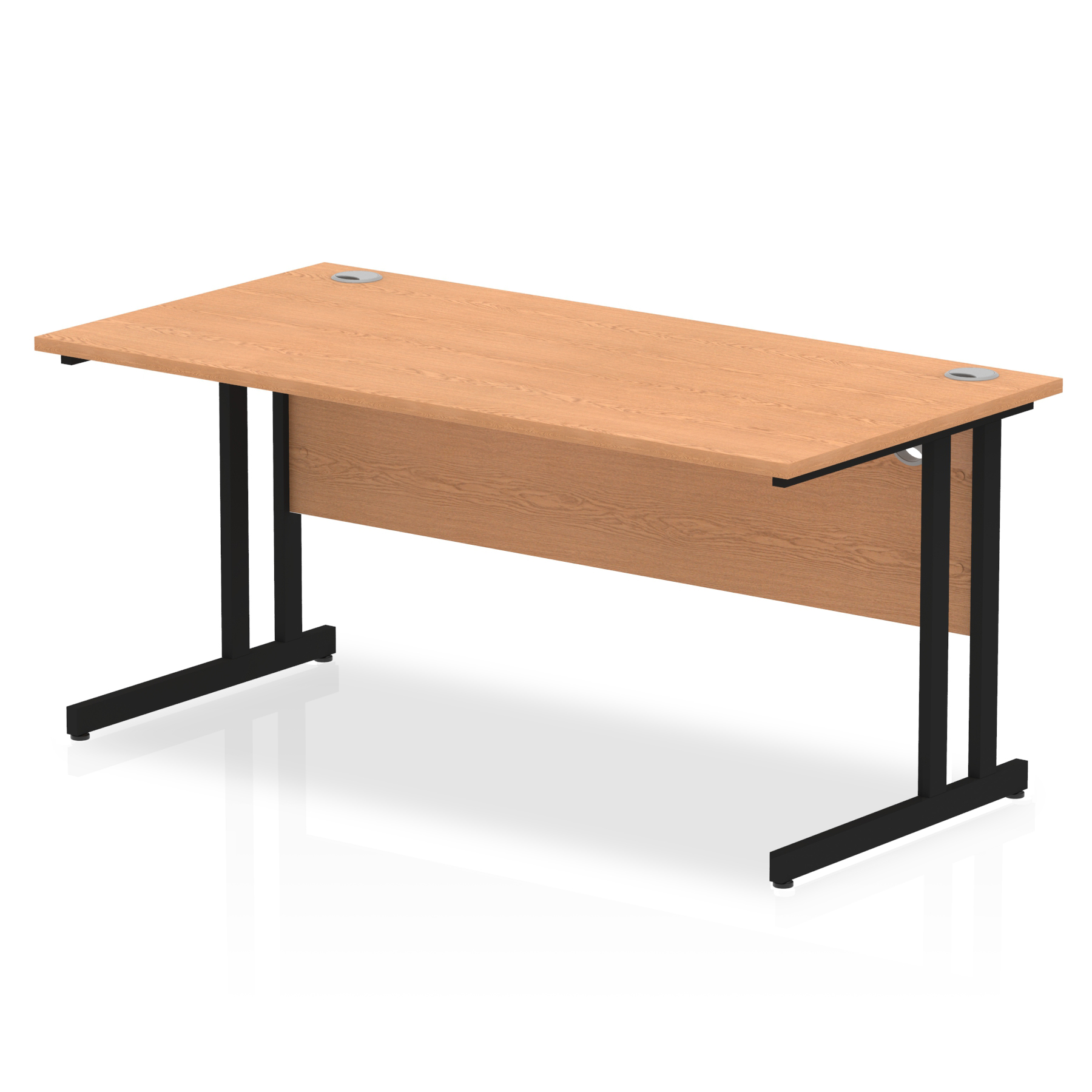 Oak / Black Frame