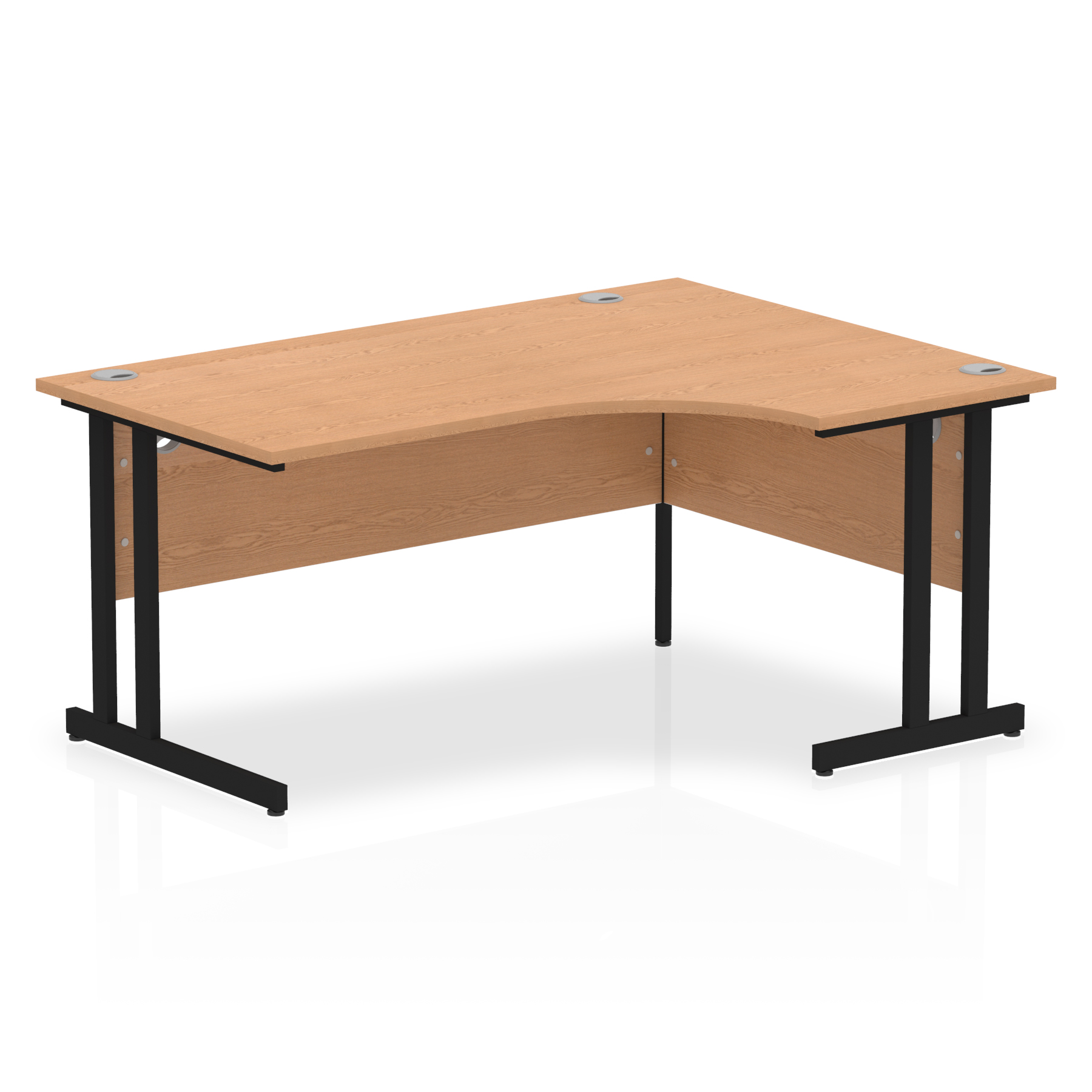 Oak / Black Frame