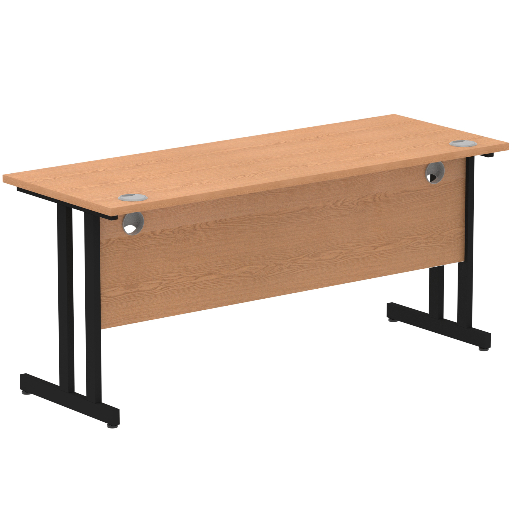 Oak / Black Frame