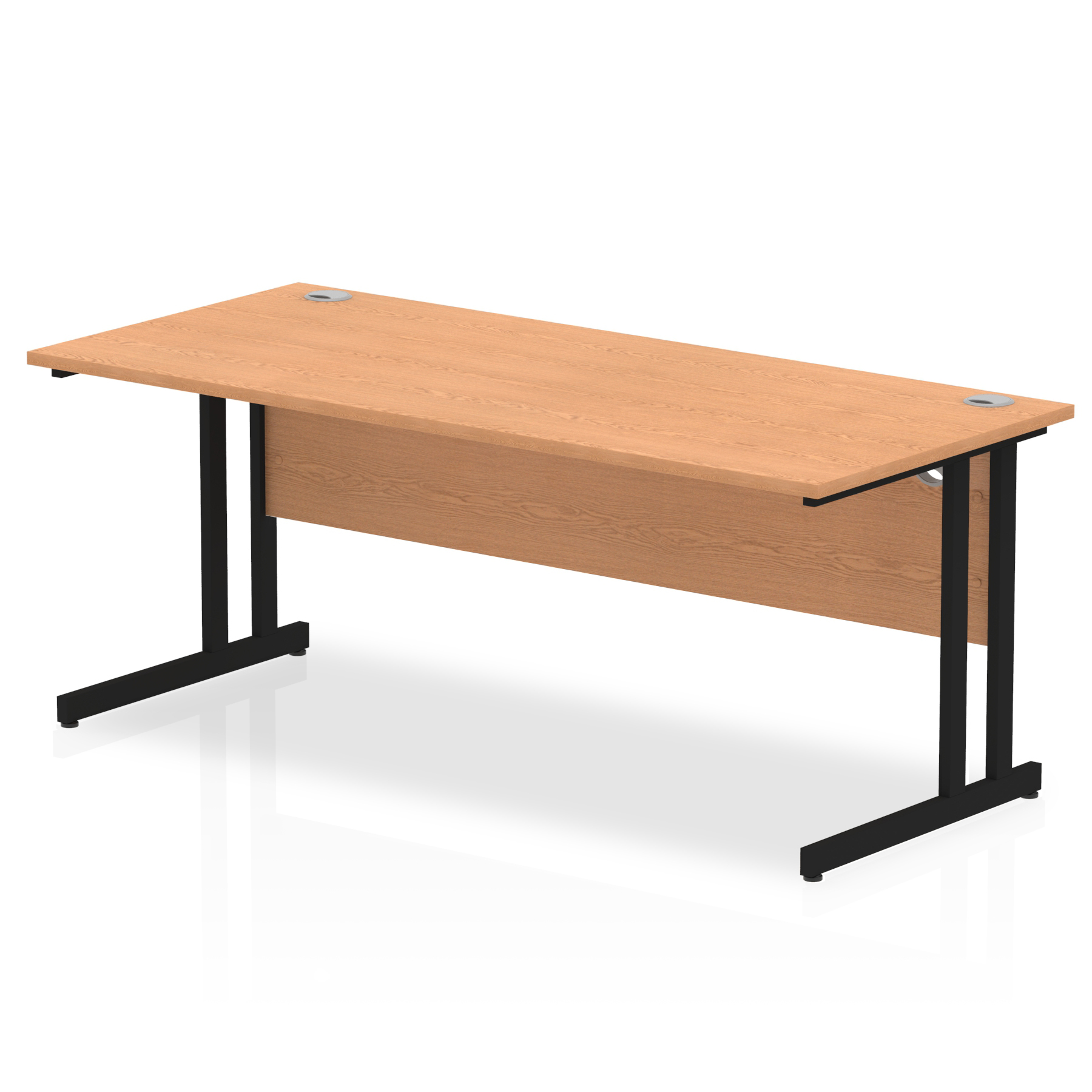 Oak / Black Frame