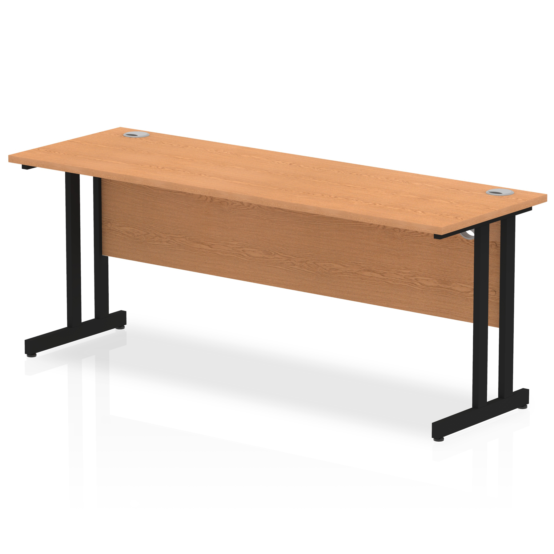 Oak / Black Frame