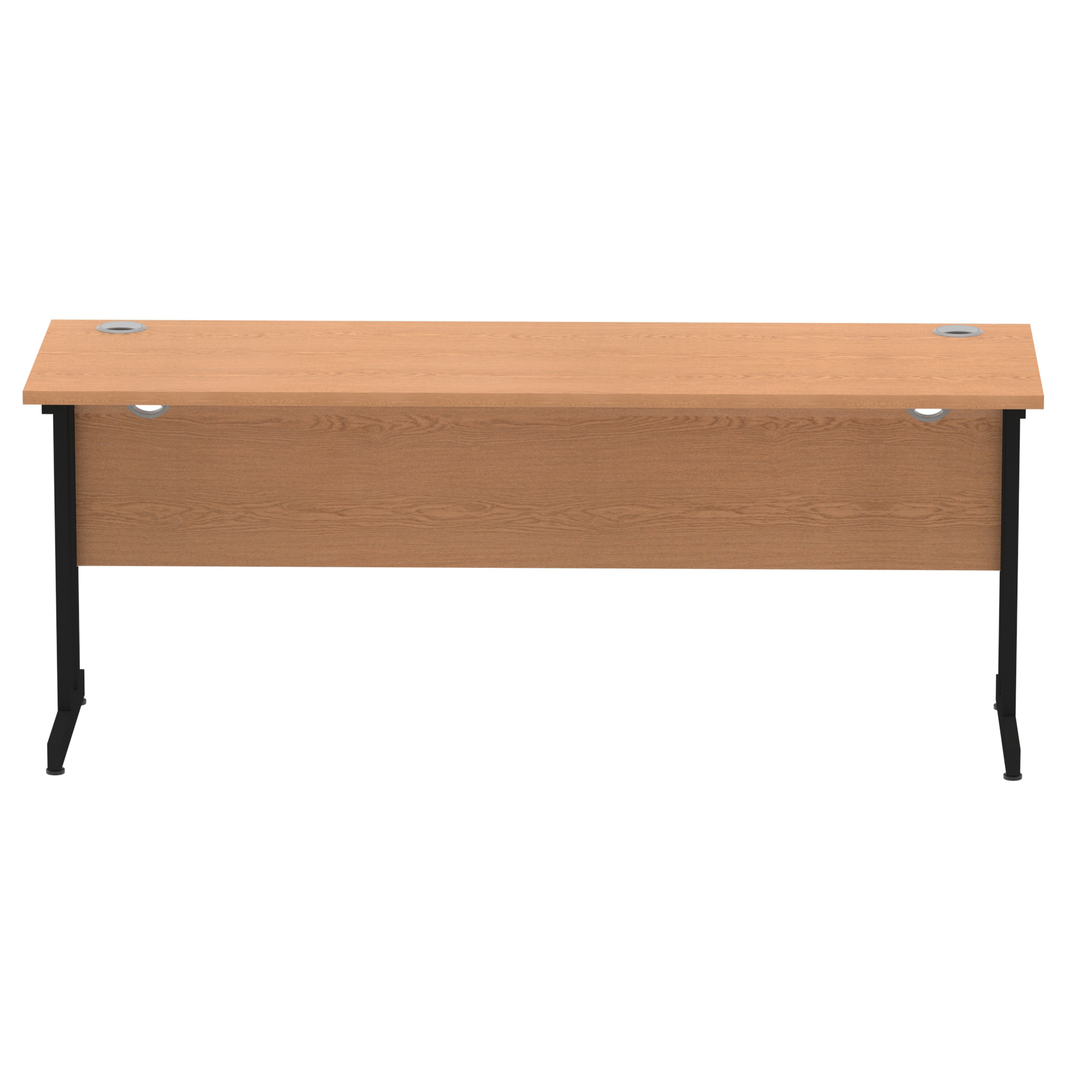 Oak / Black Frame