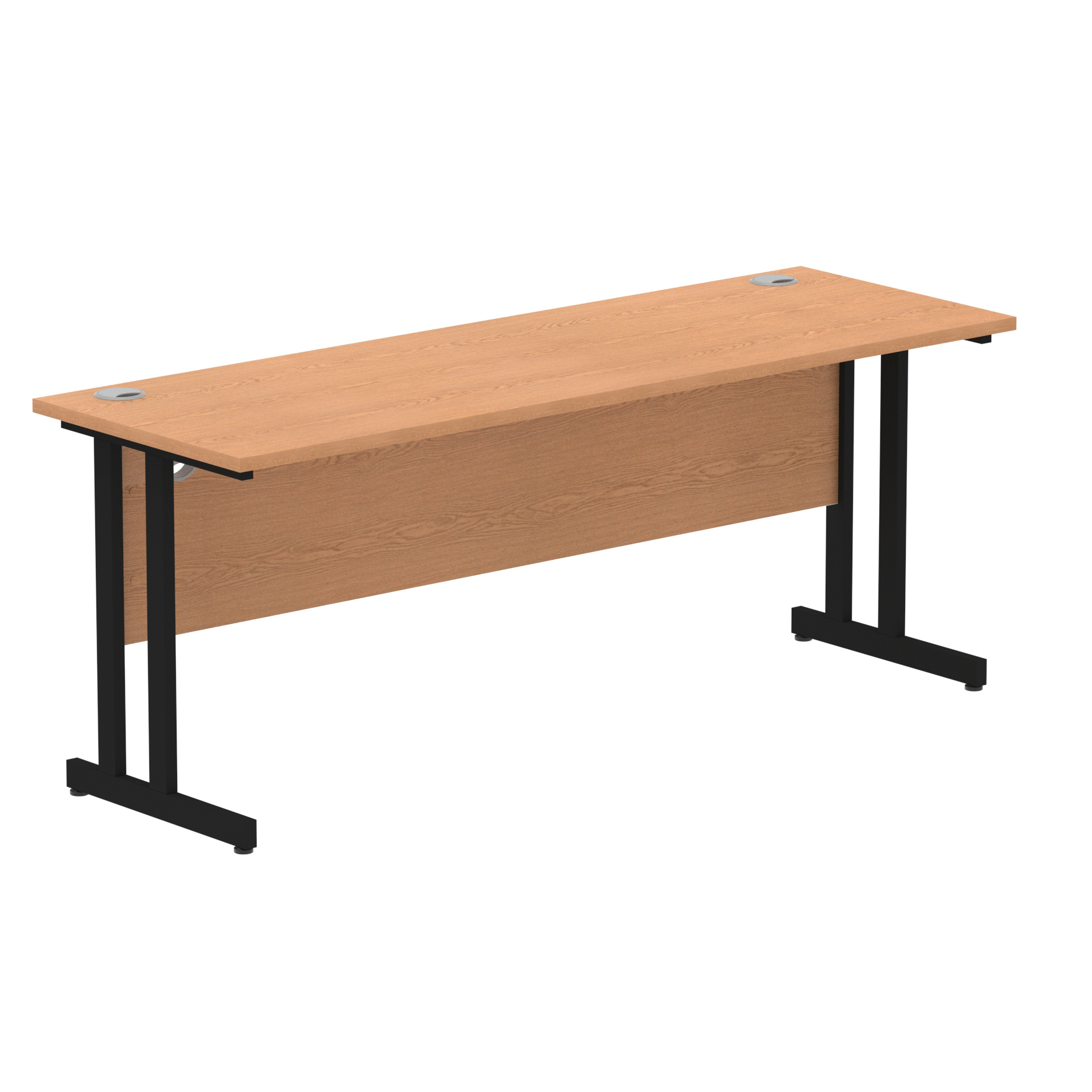 Oak / Black Frame