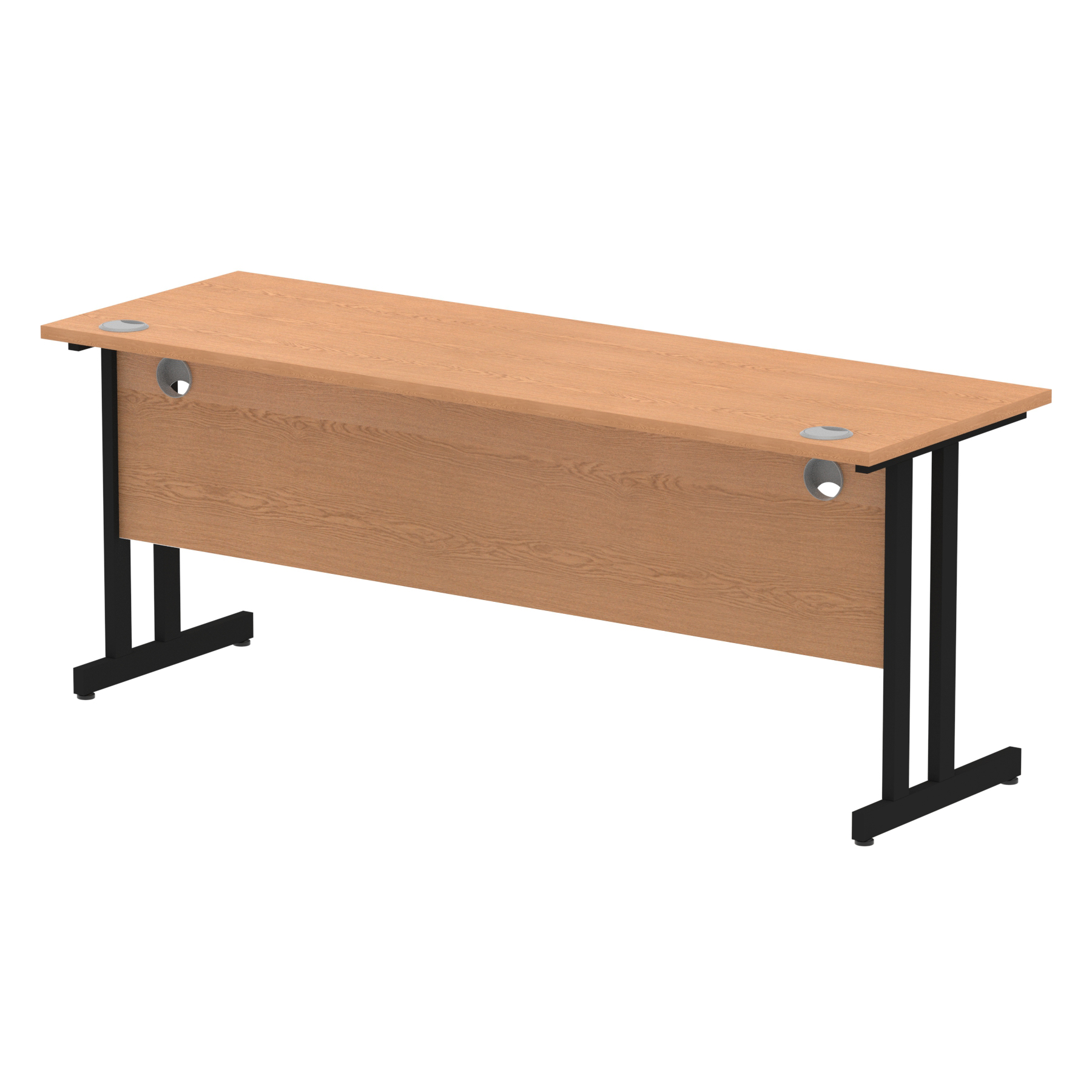 Oak / Black Frame