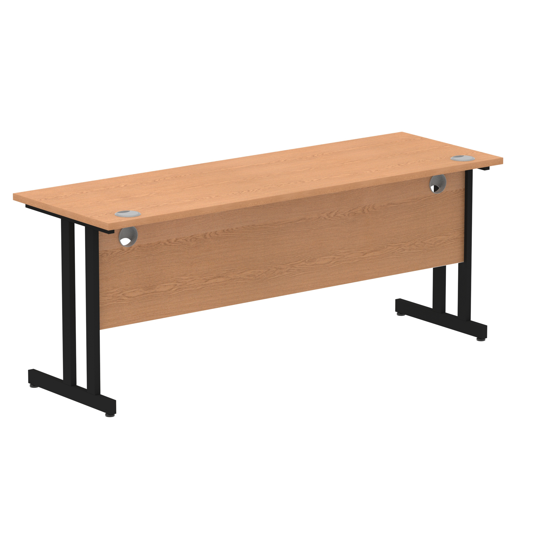 Oak / Black Frame