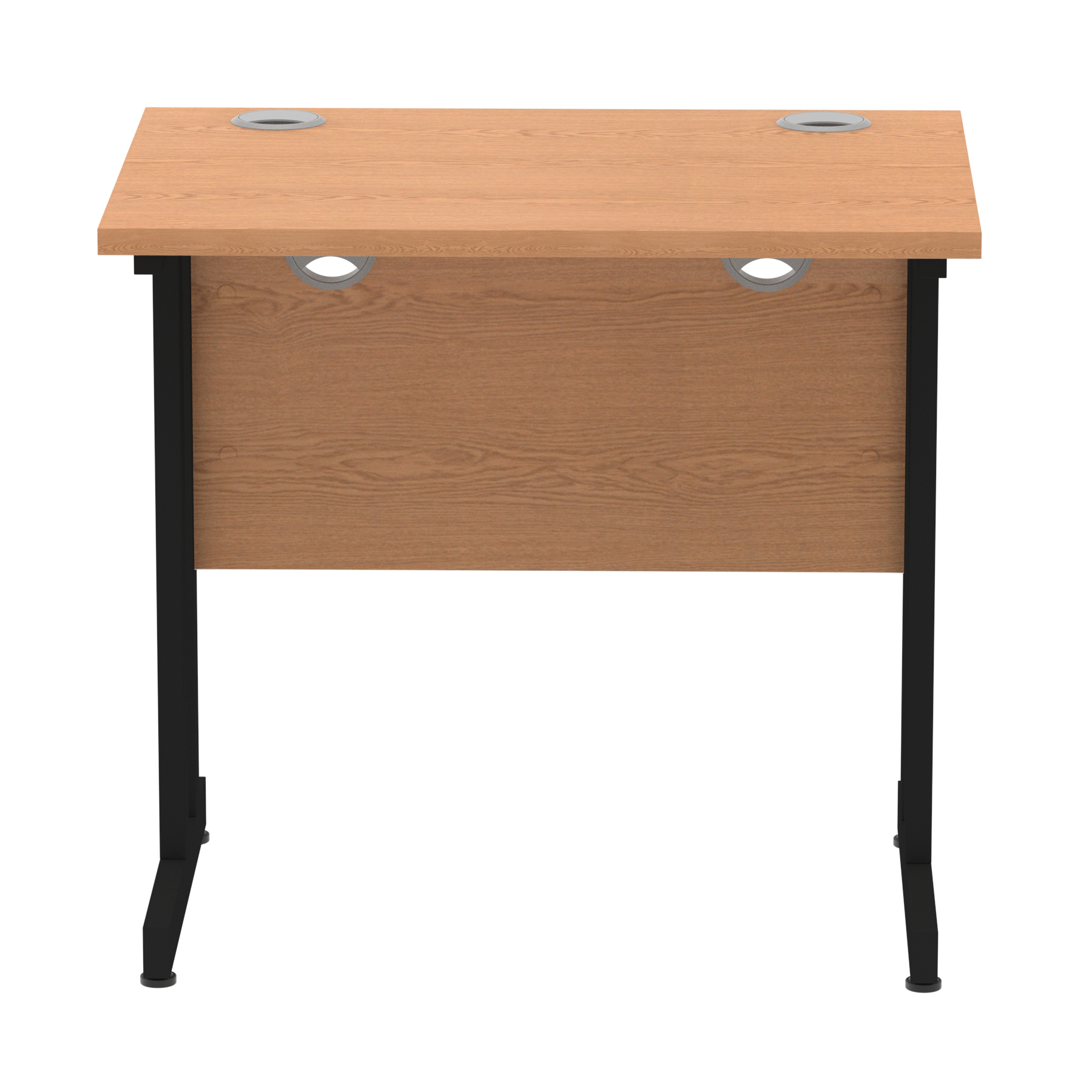 Oak / Black Frame