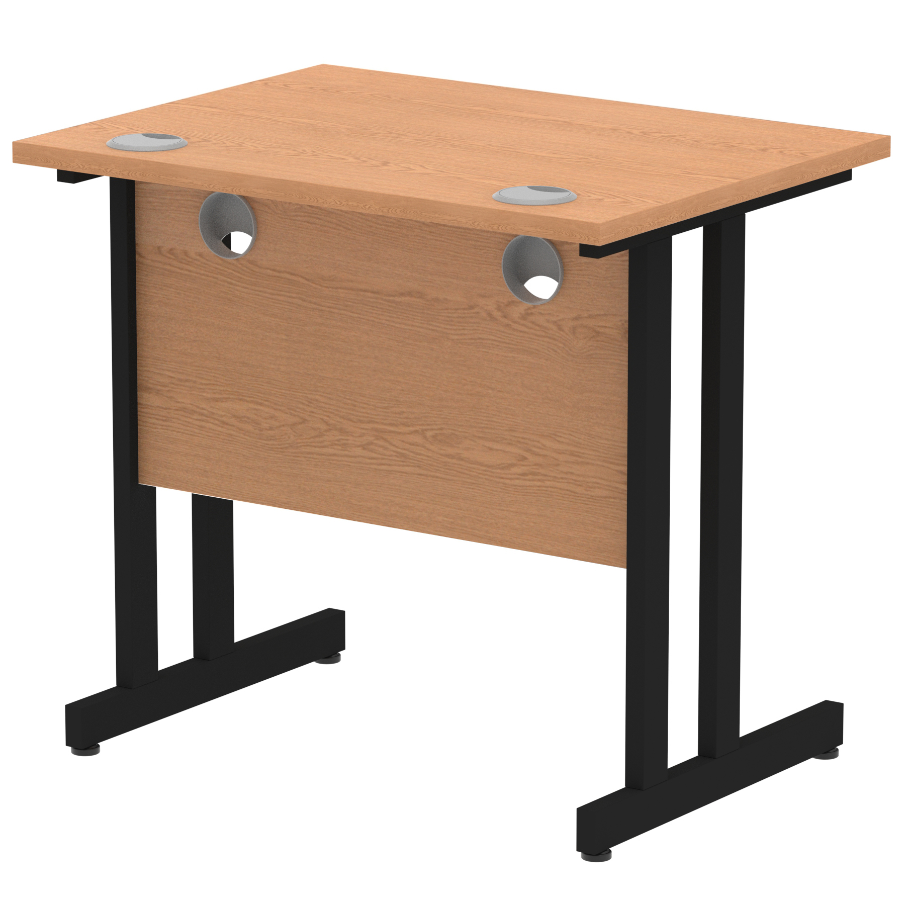 Oak / Black Frame
