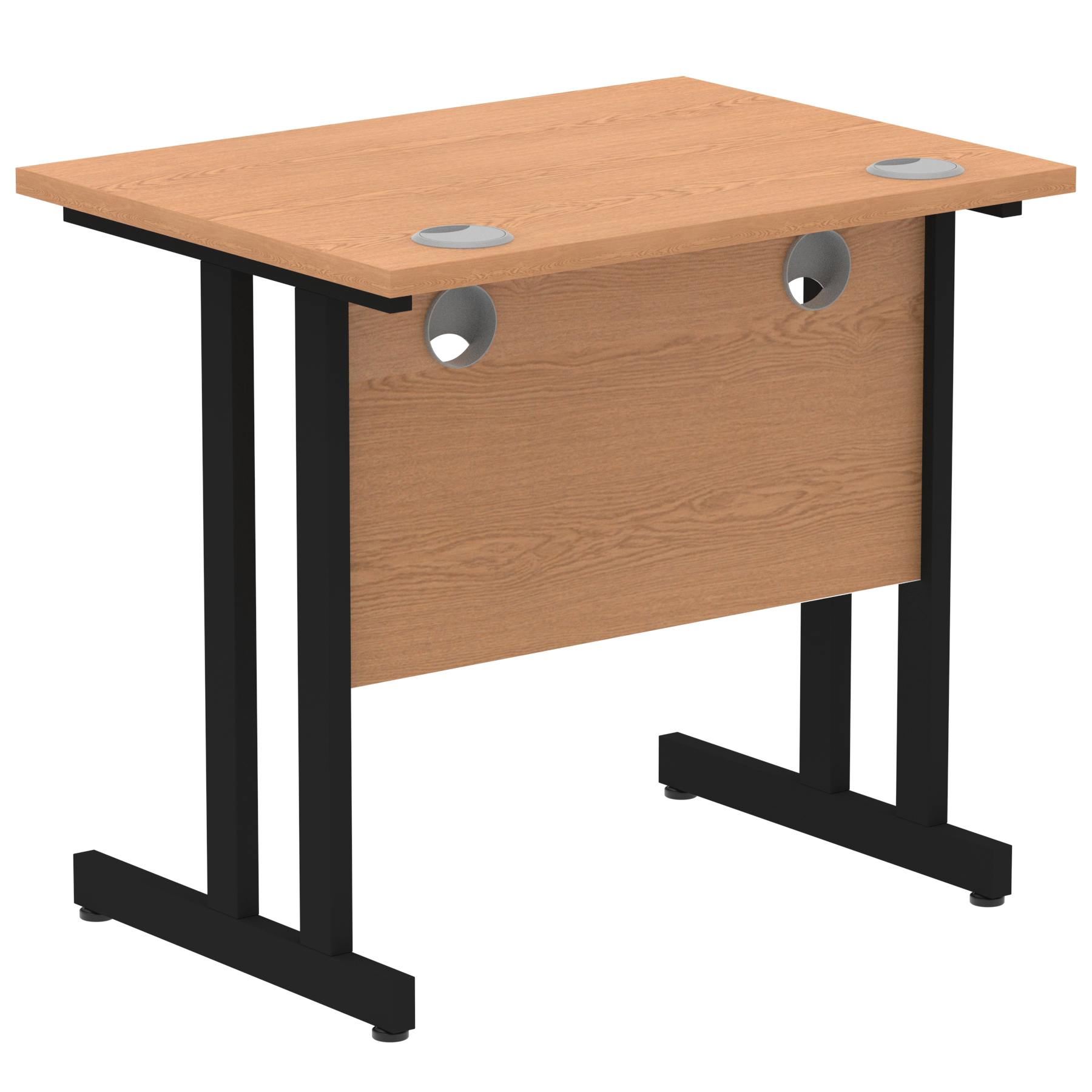 Oak / Black Frame