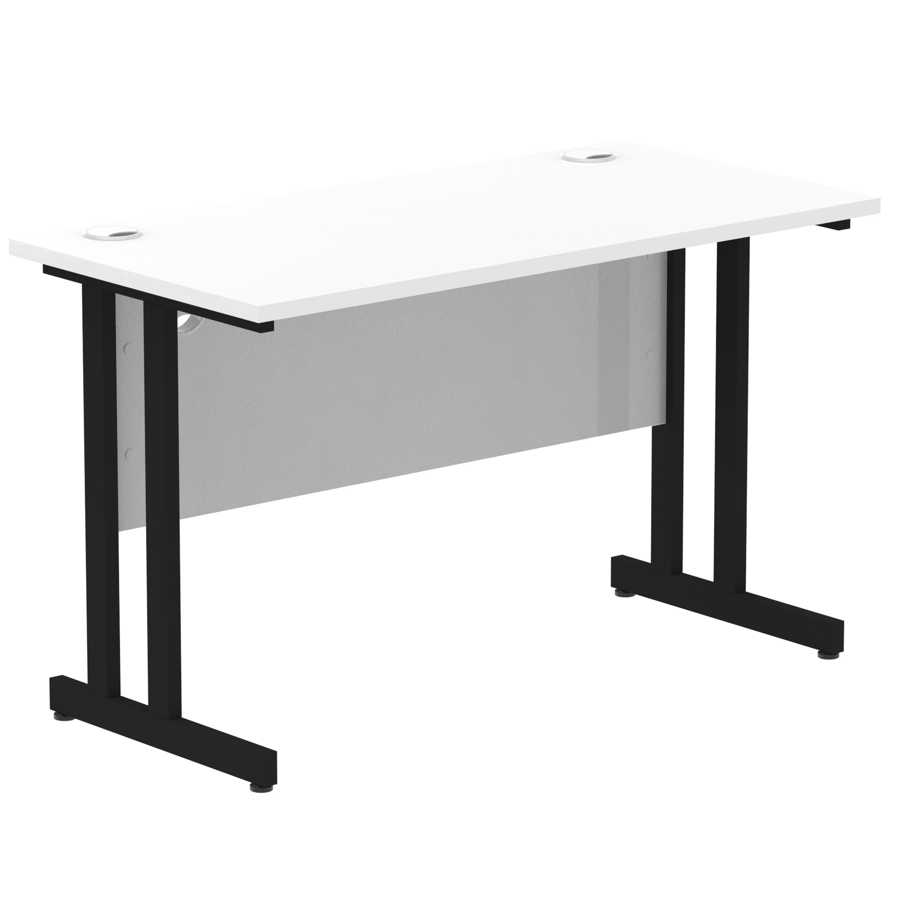 White / Black Frame