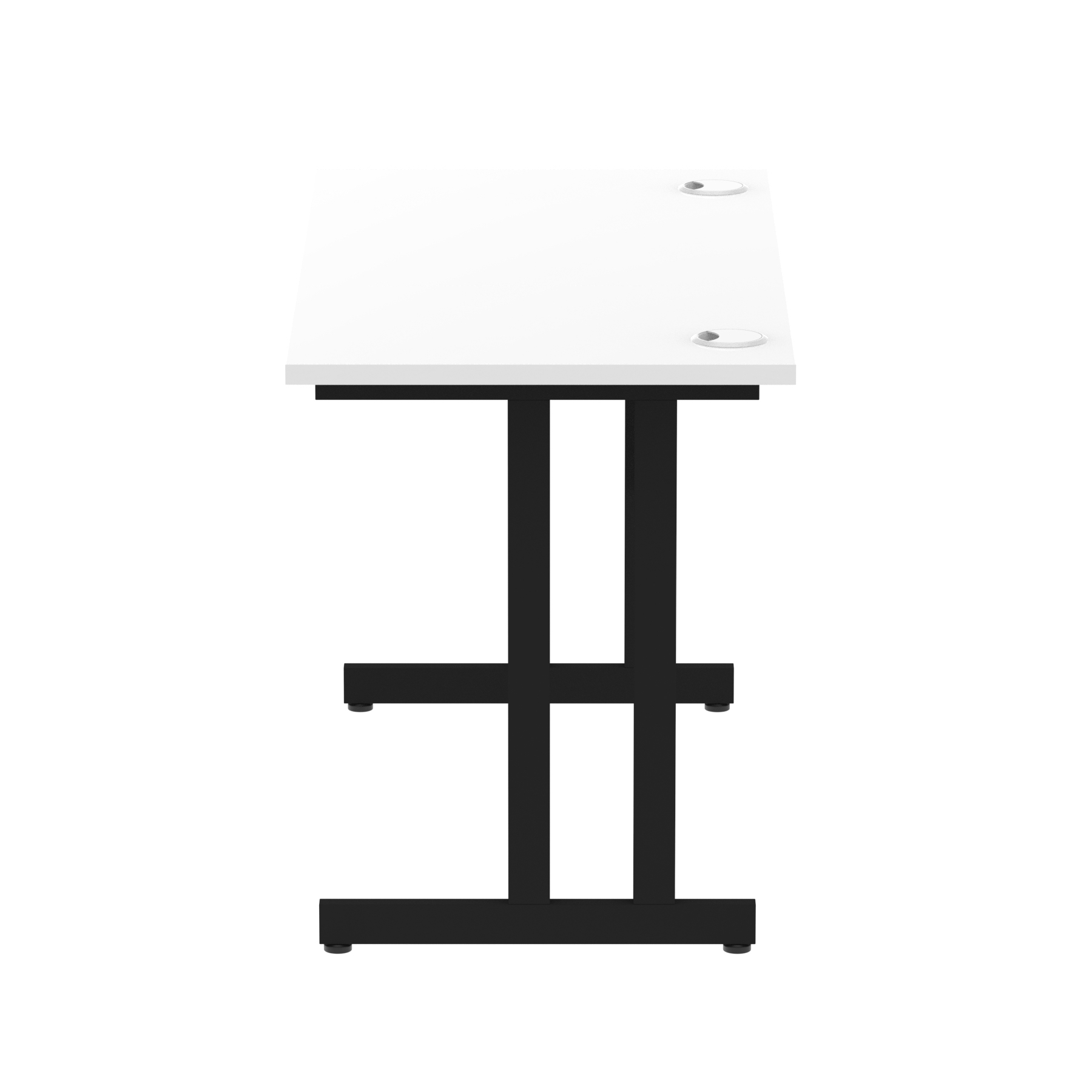 White / Black Frame