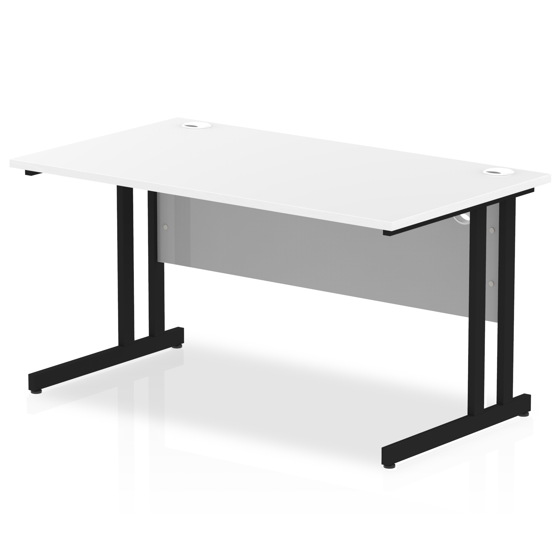 White / Black Frame