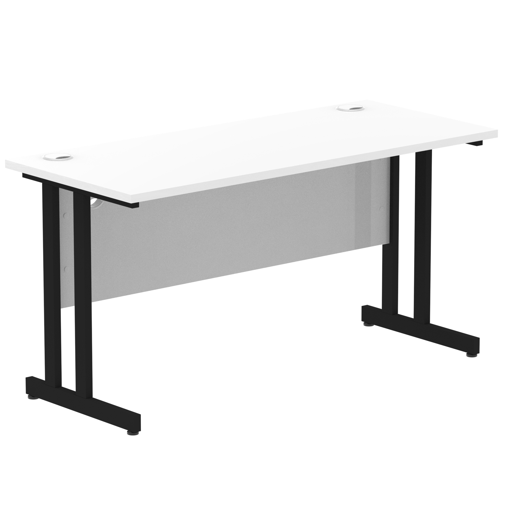 White / Black Frame