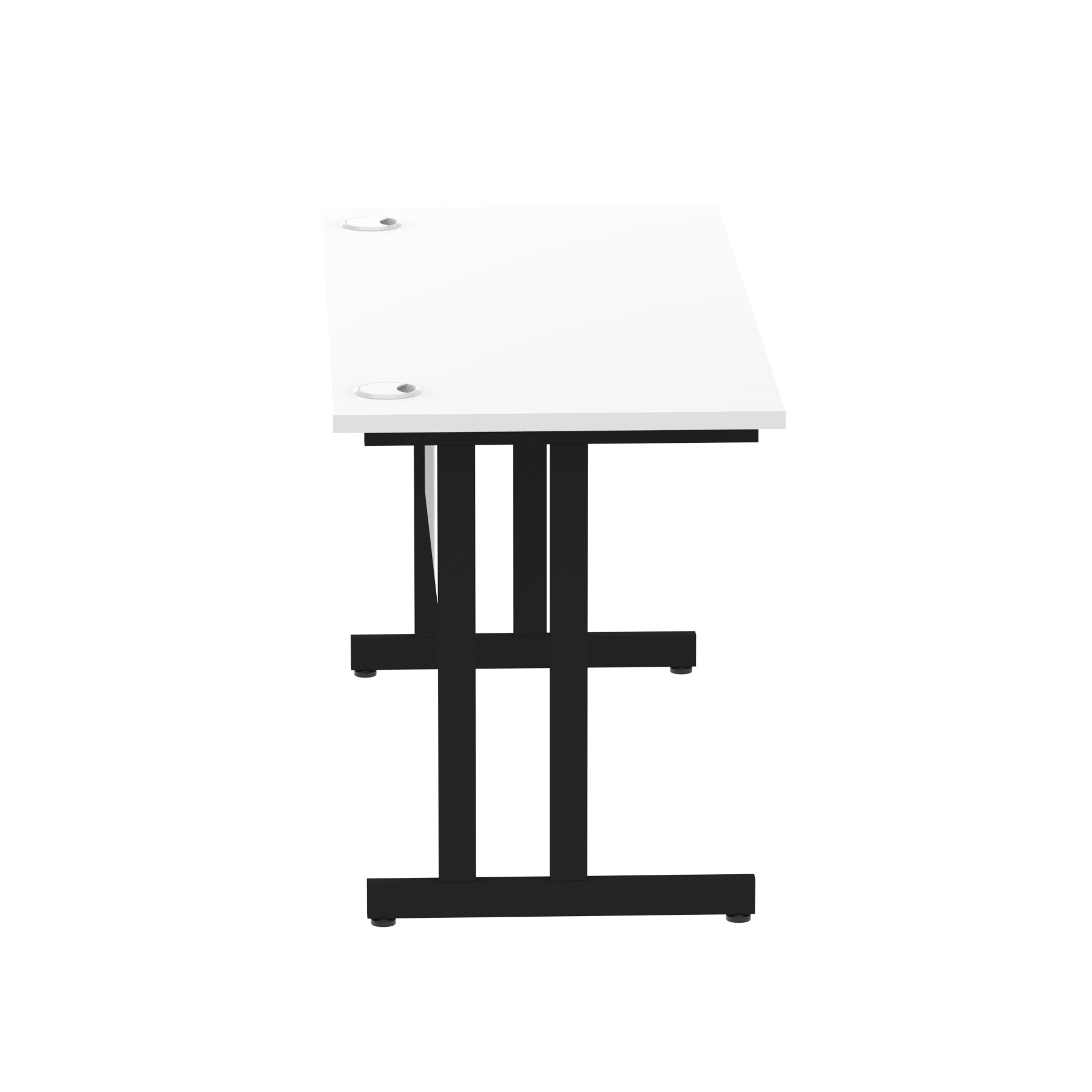 White / Black Frame