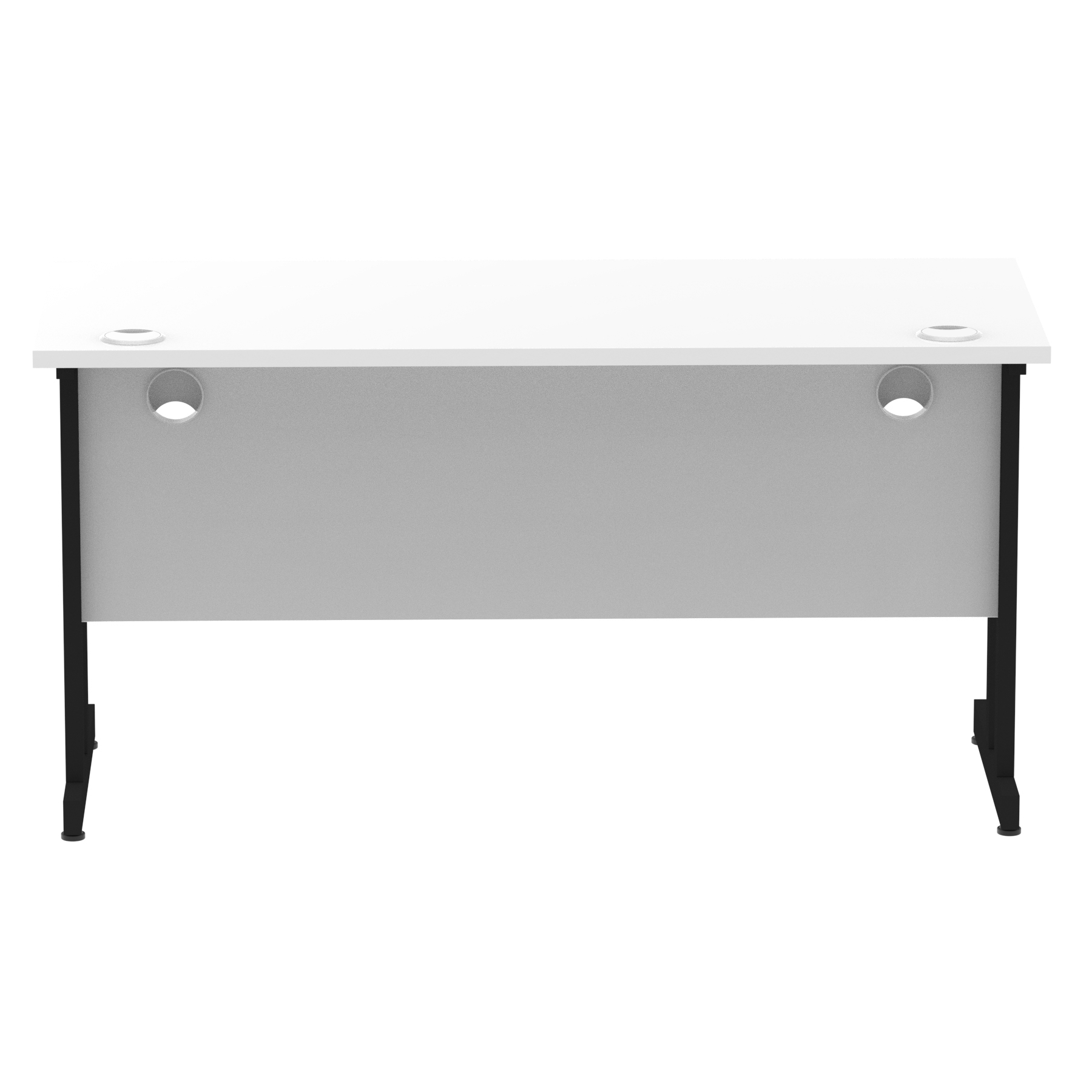 White / Black Frame