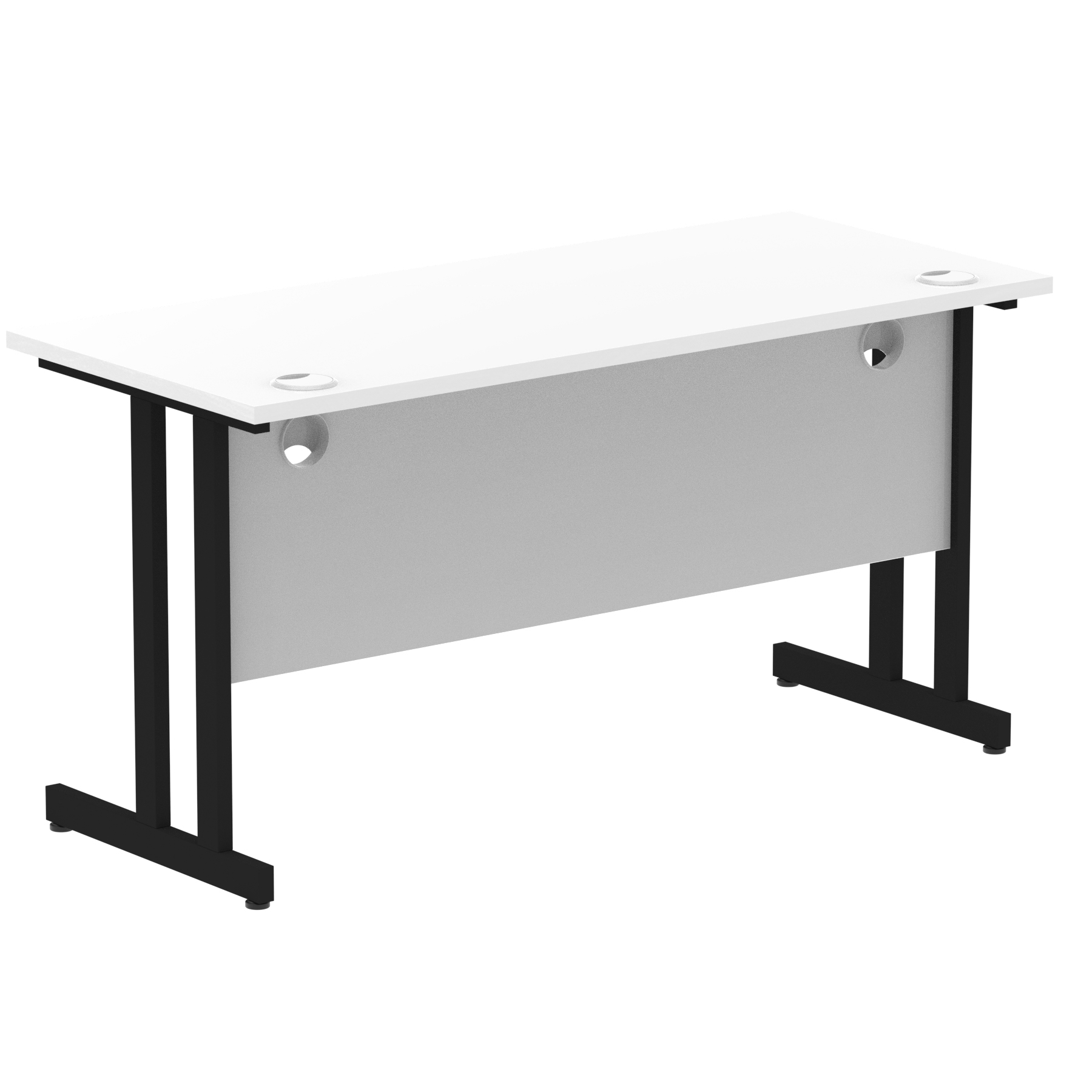 White / Black Frame
