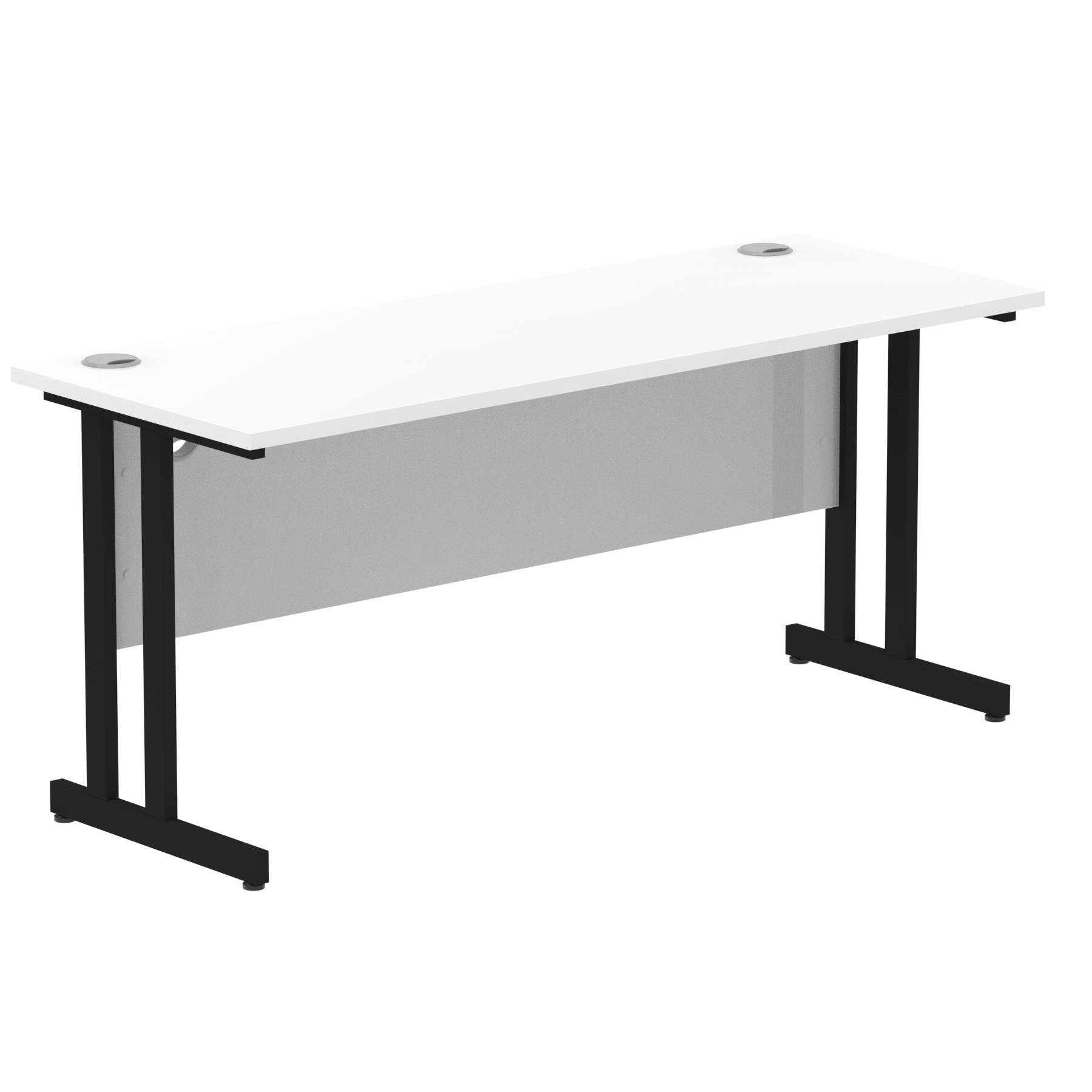 White / Black Frame