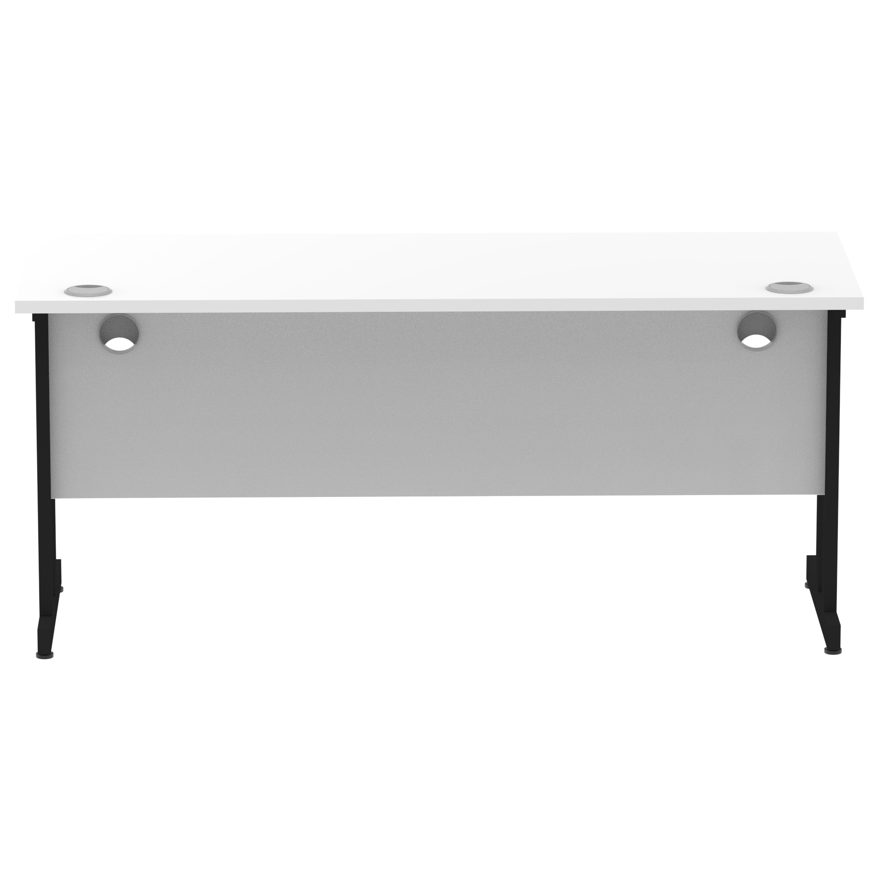 White / Black Frame