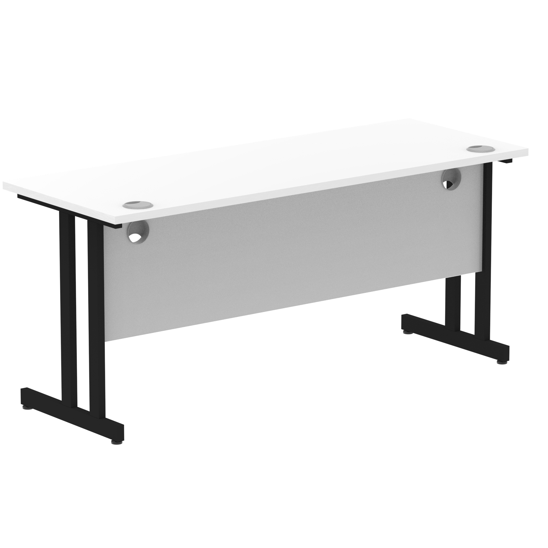 White / Black Frame