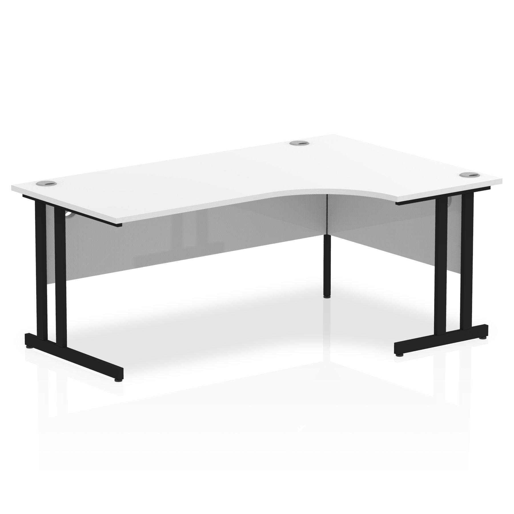 White / Black Frame