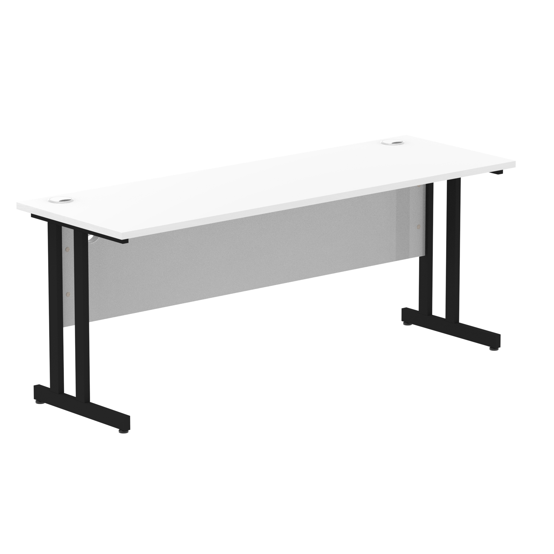 White / Black Frame