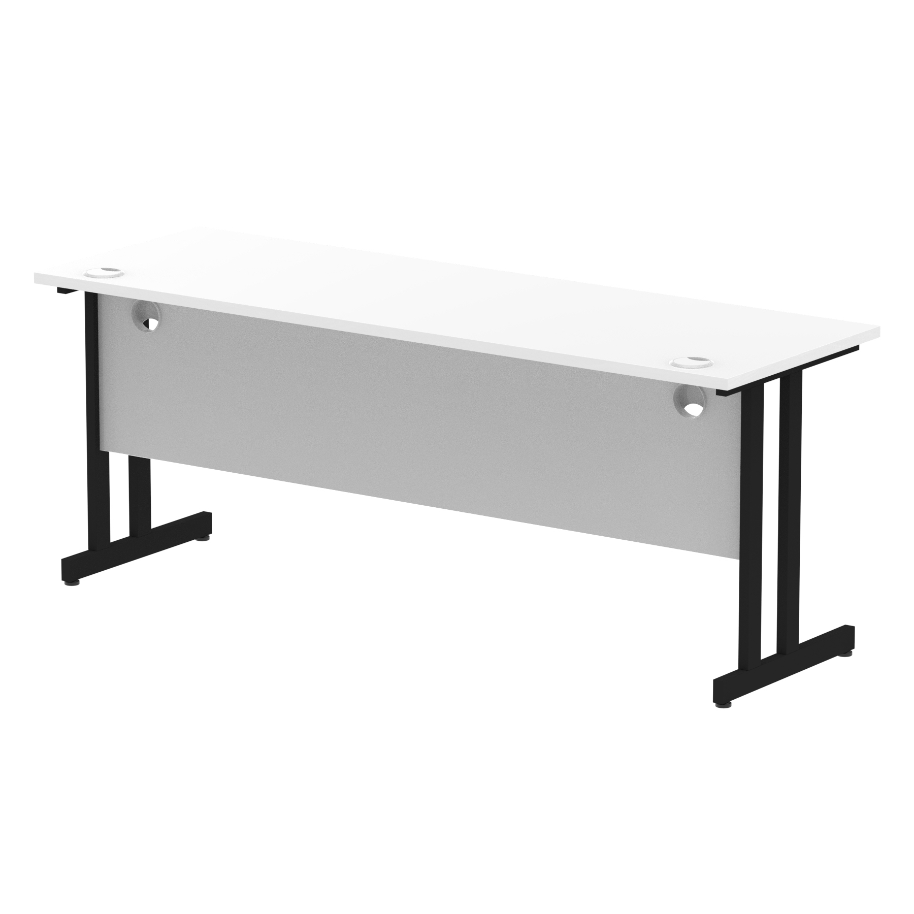 White / Black Frame