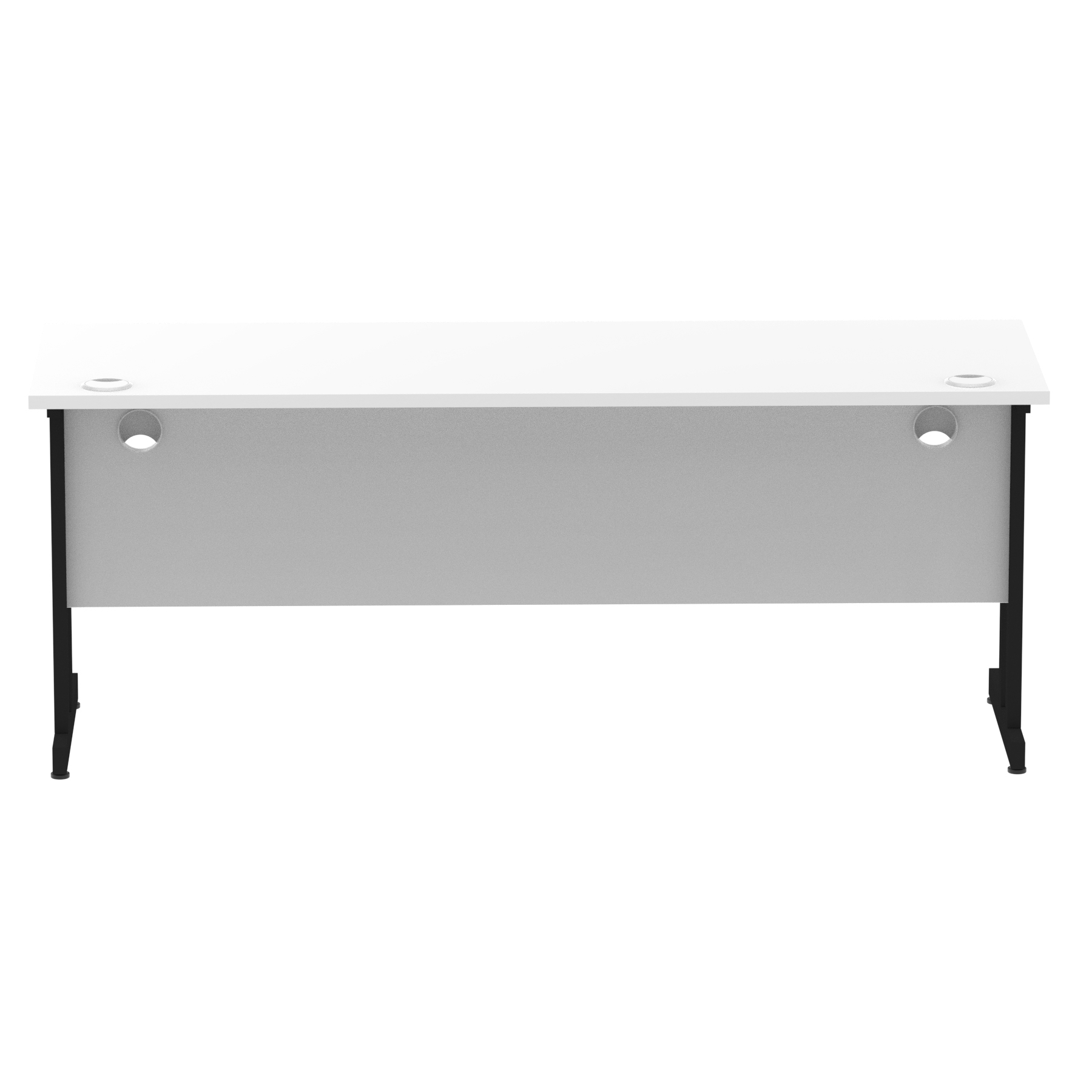 White / Black Frame