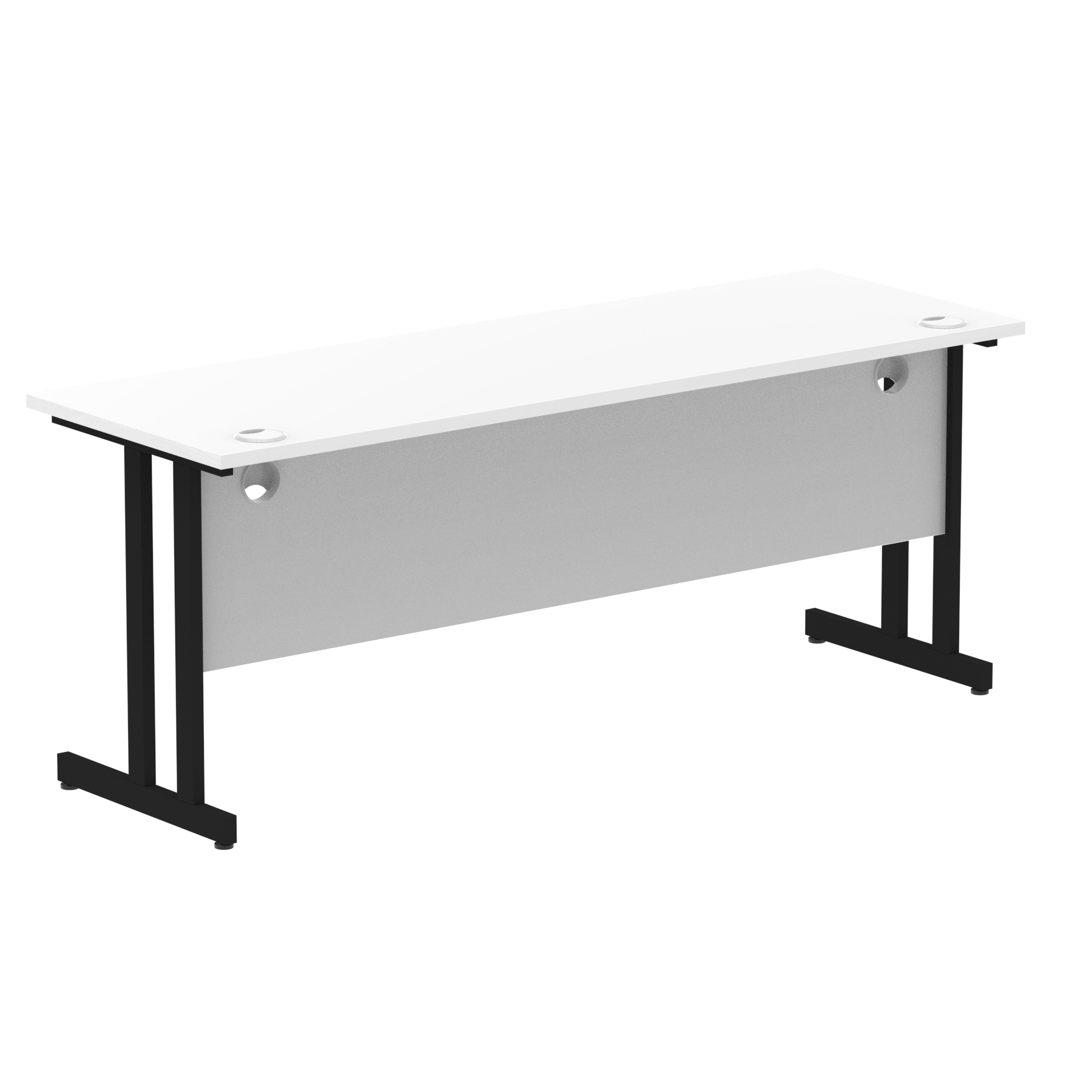 White / Black Frame