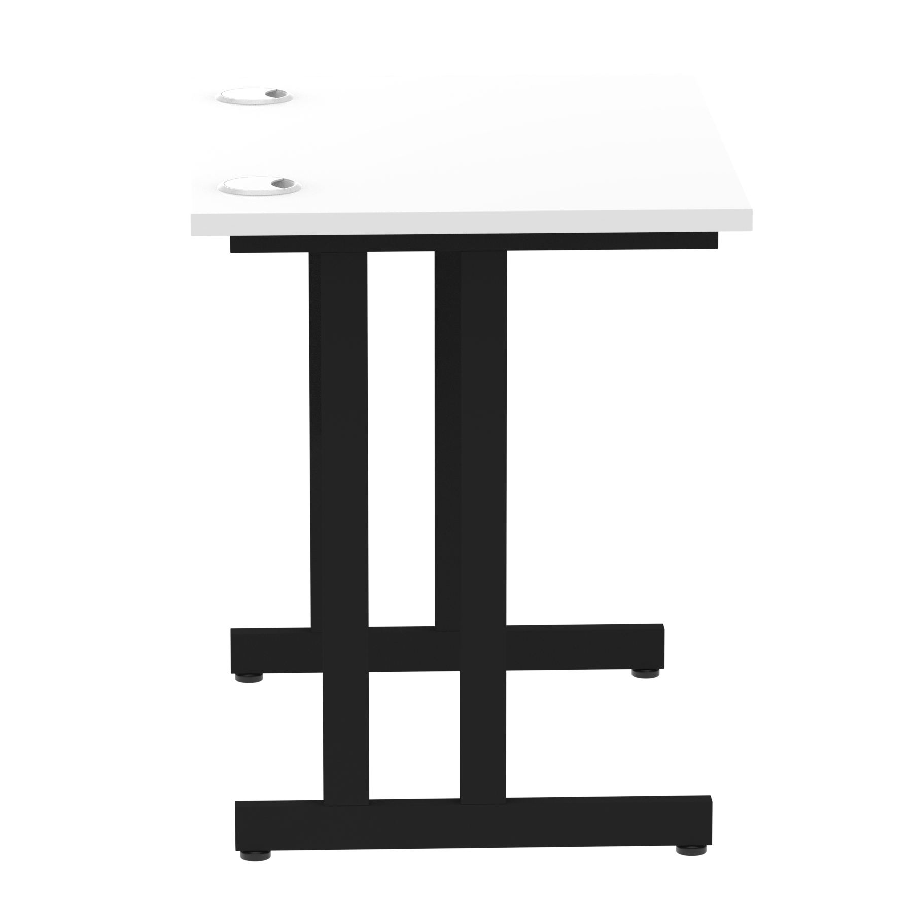 White / Black Frame