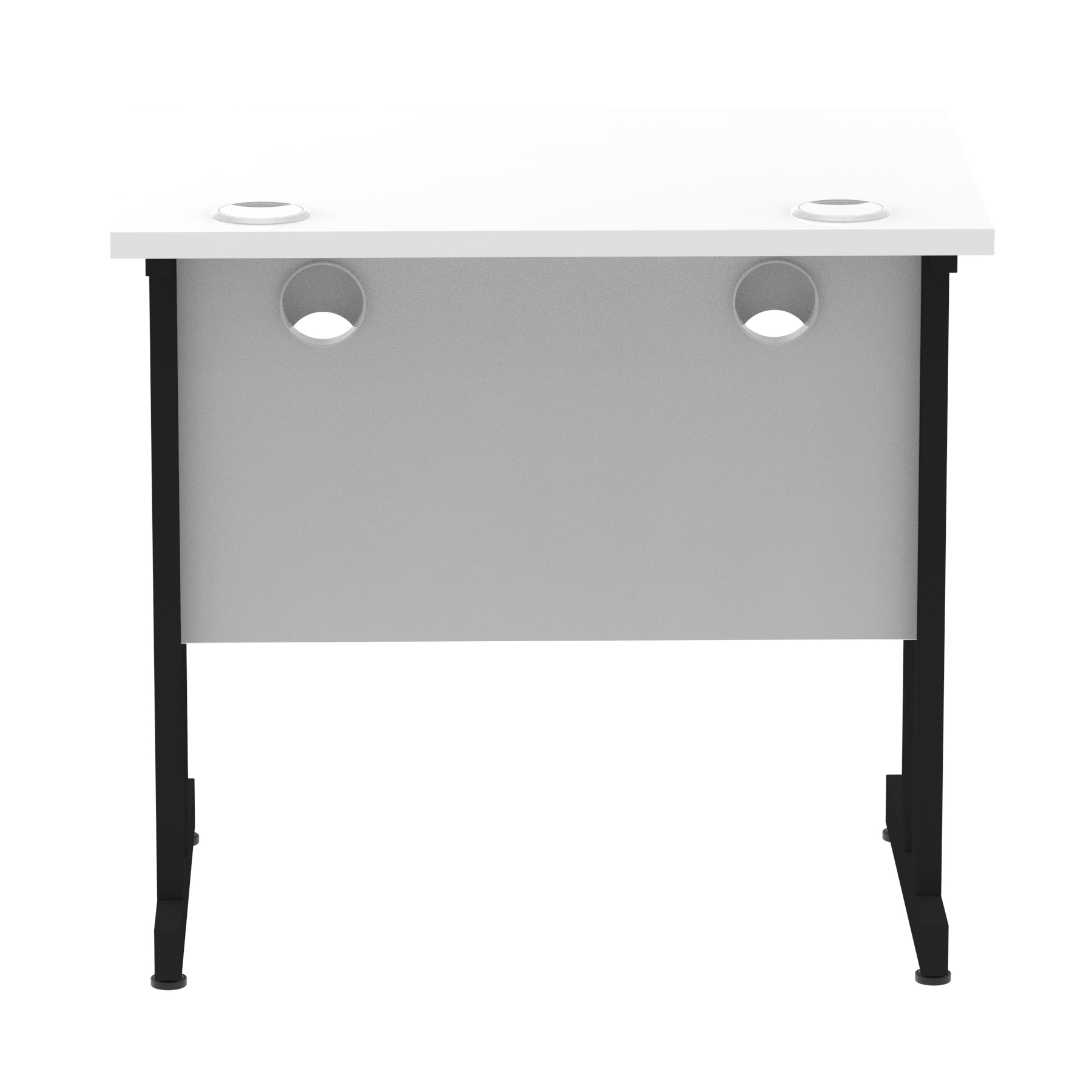 White / Black Frame