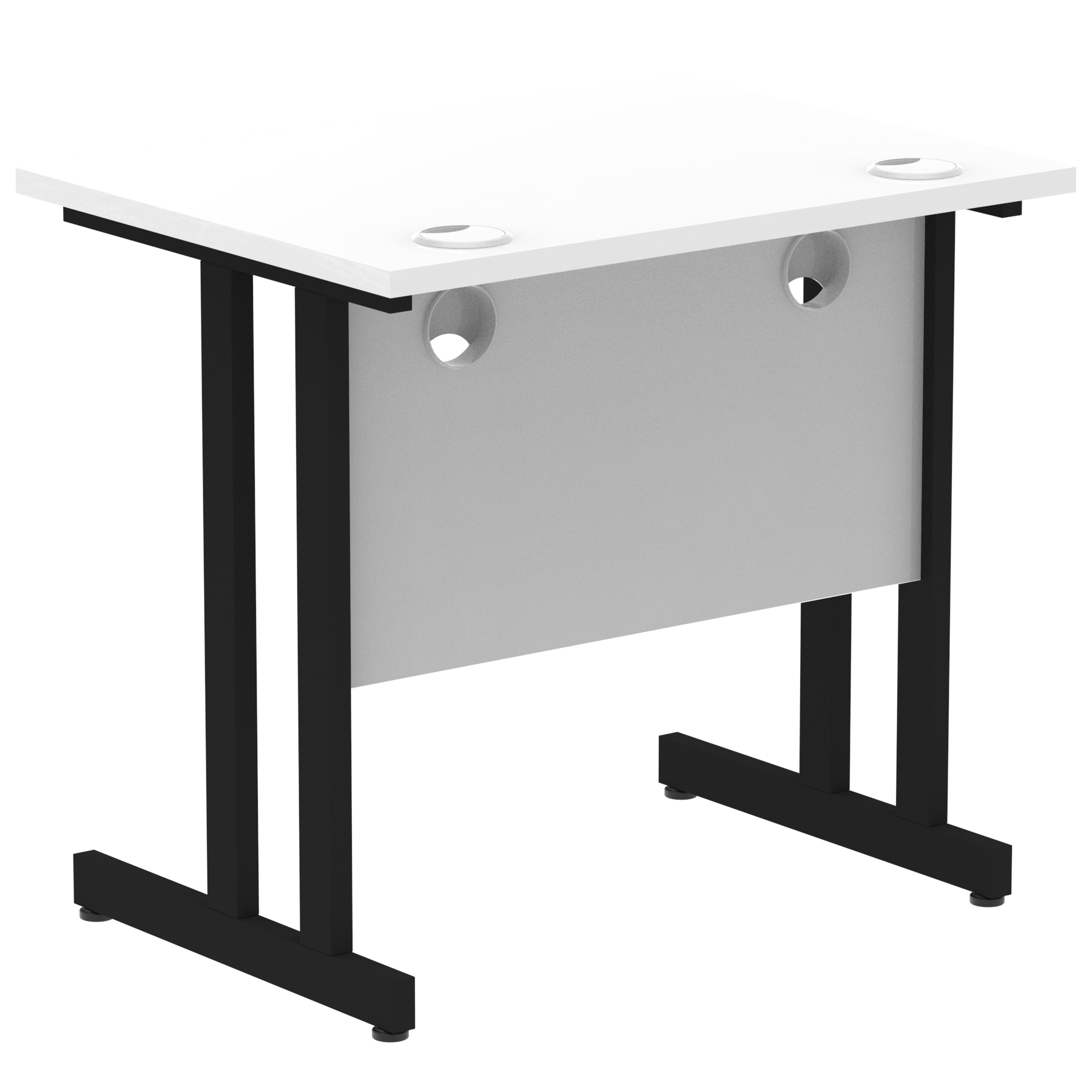 White / Black Frame