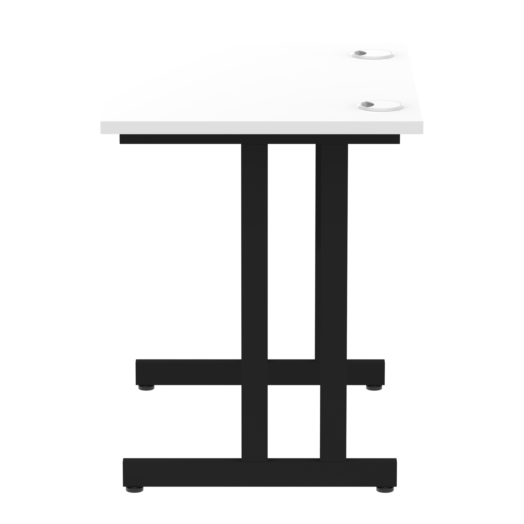 White / Black Frame