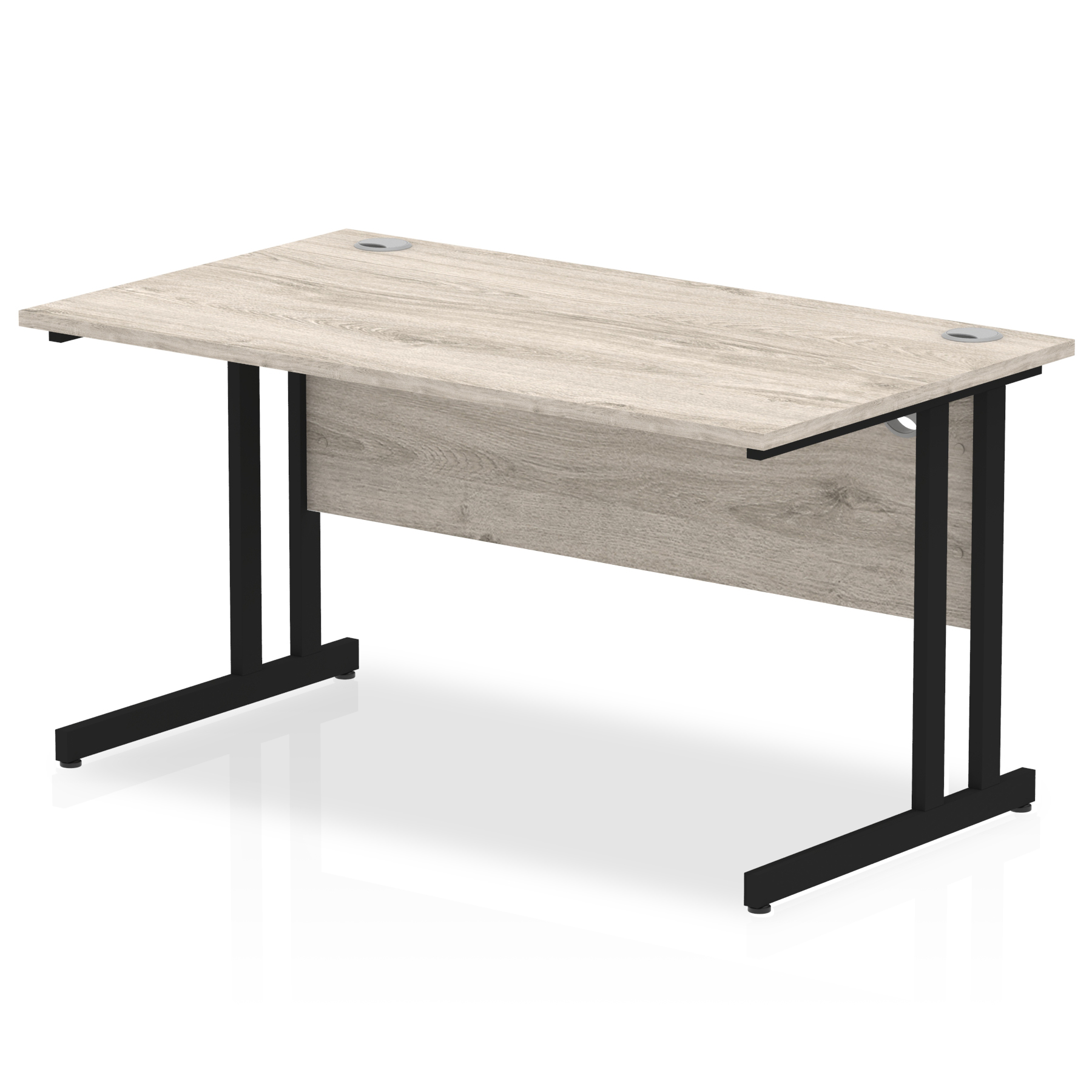 Grey Oak / Black Frame