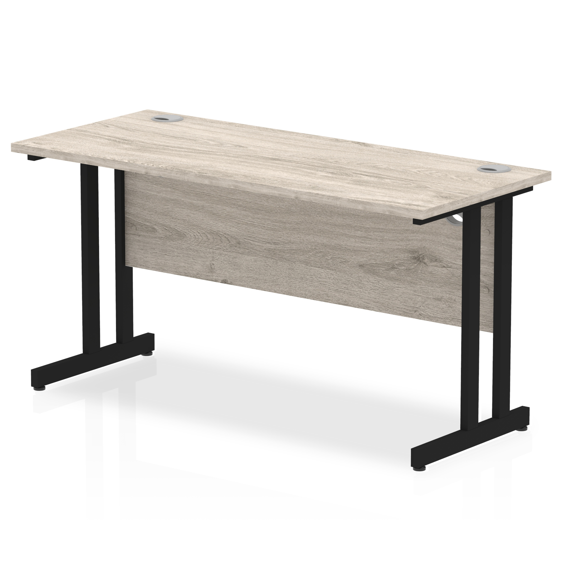 Grey Oak / Black Frame