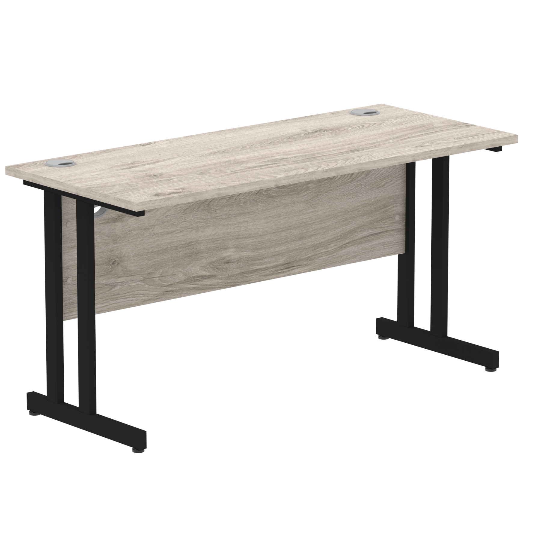 Grey Oak / Black Frame