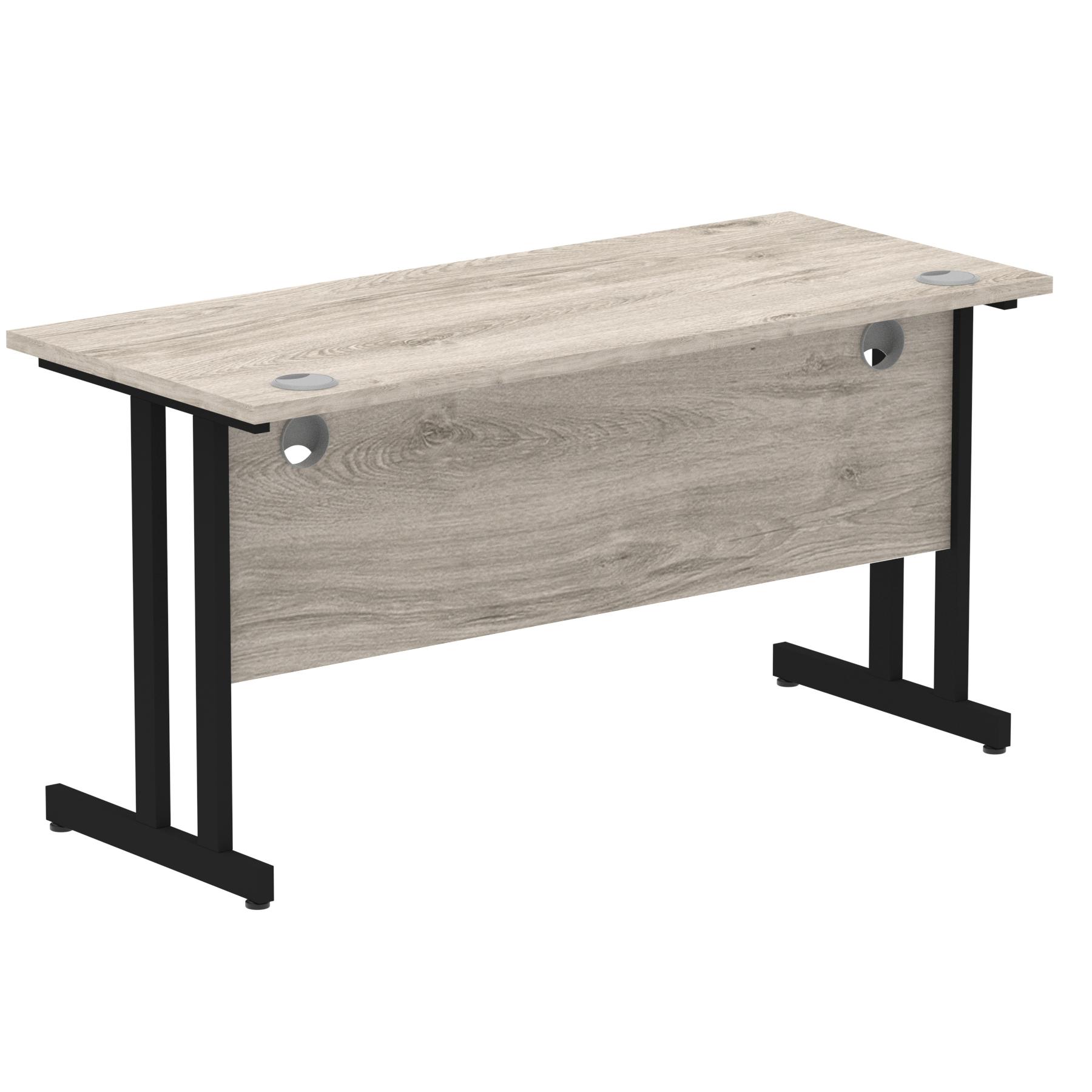 Grey Oak / Black Frame