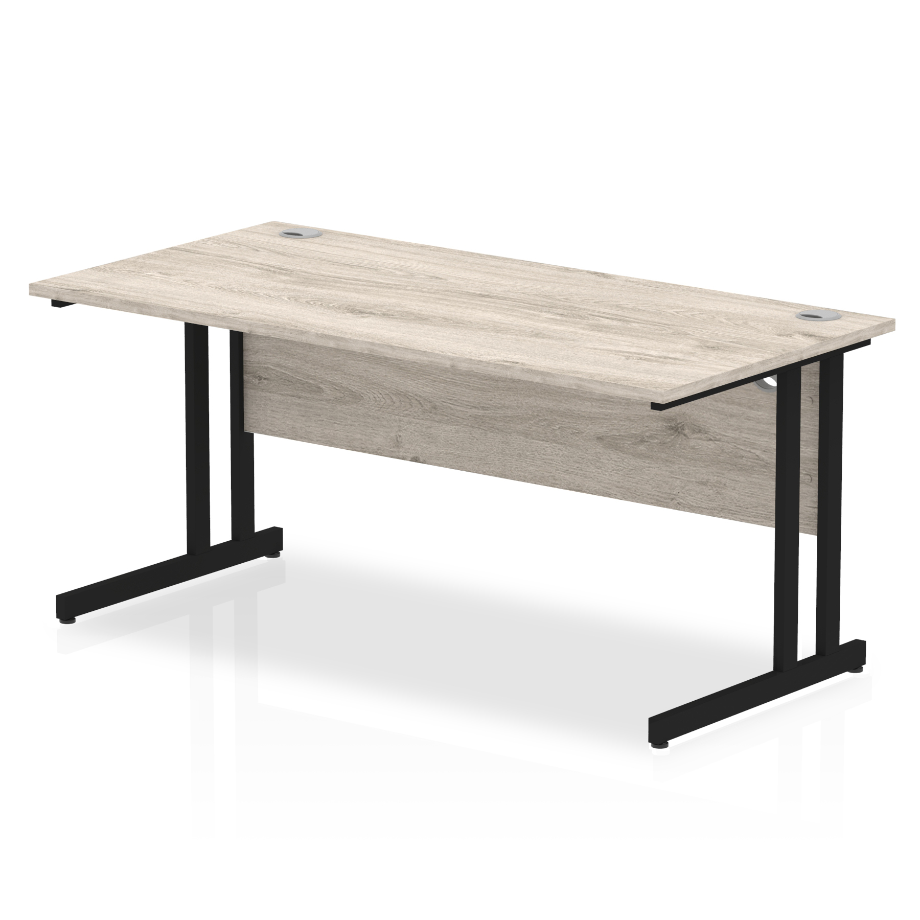 Grey Oak / Black Frame