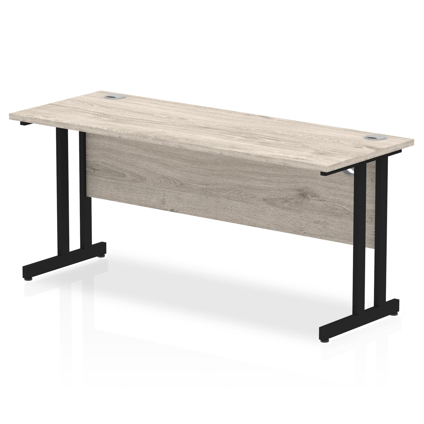 Grey Oak / Black Frame