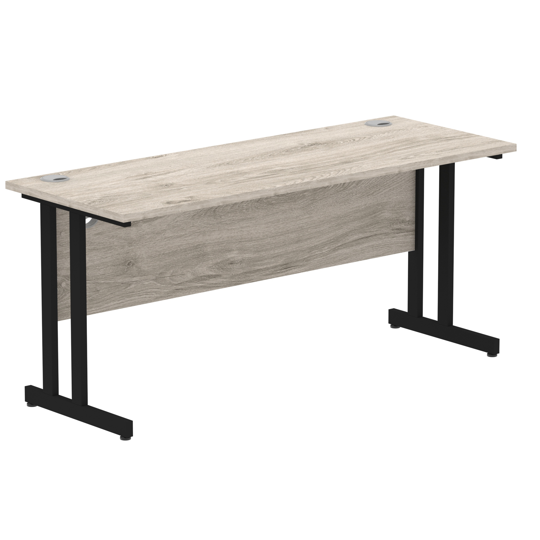 Grey Oak / Black Frame