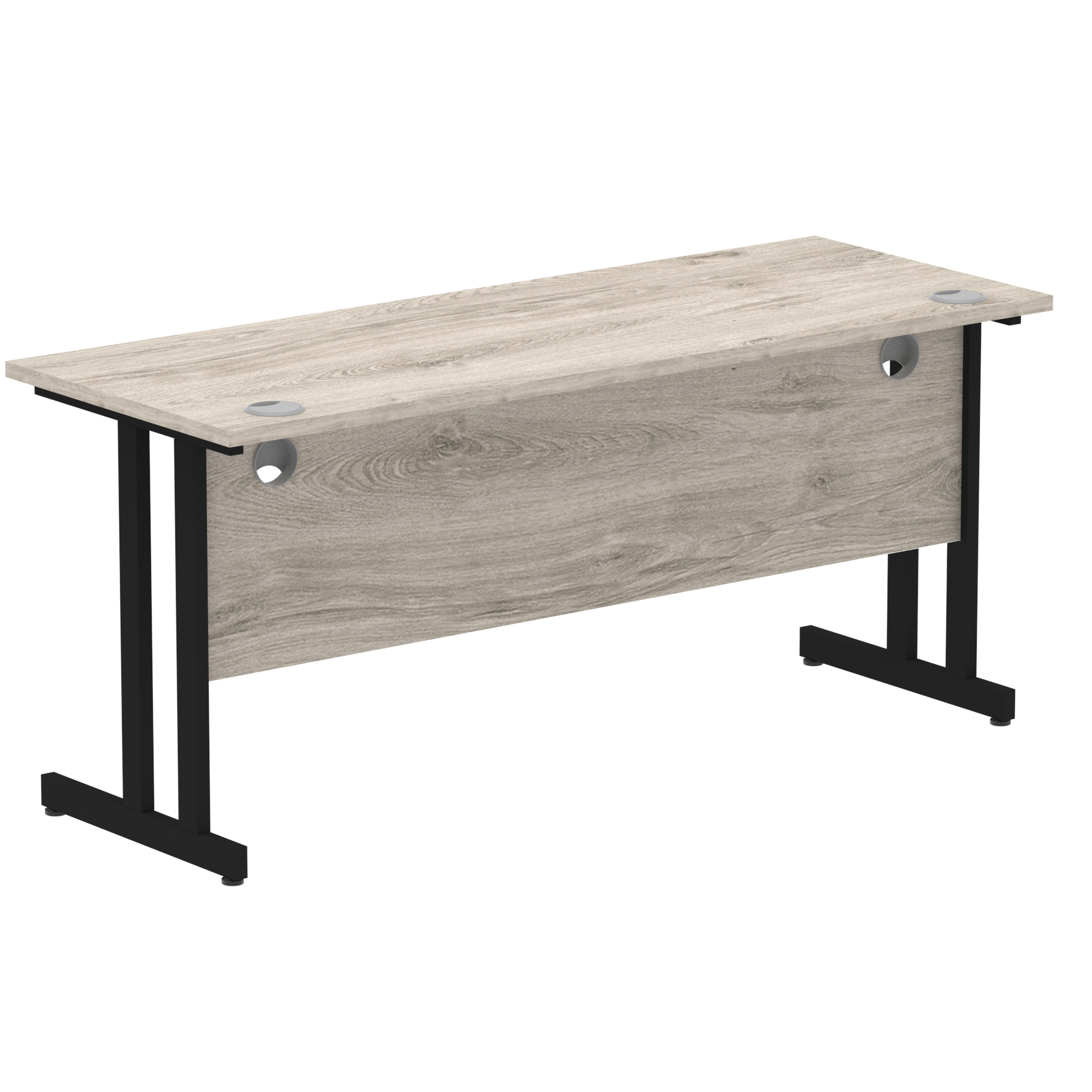 Grey Oak / Black Frame