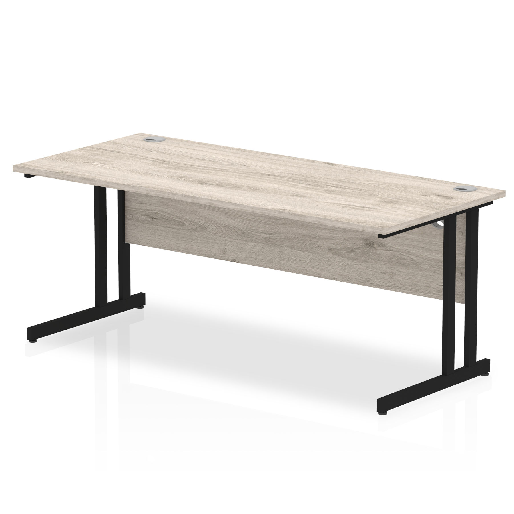 Grey Oak / Black Frame